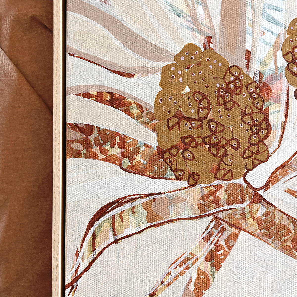 15 Pandanus Moment I Smith & Brooks Art Abstract Landscape Floral Art Coastal Style Beach Interiors Ready To Hang Australian Art