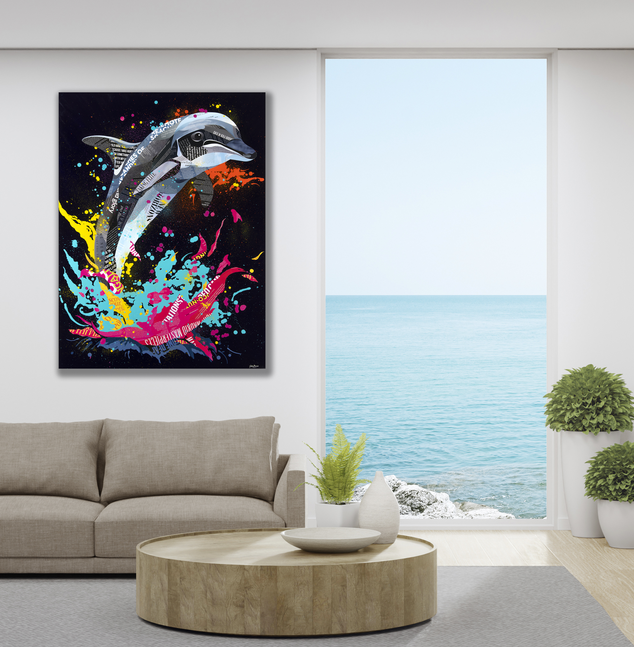 Sofa On Wooden Floor Of Large Living Room In Modern House Or Luxury Hotel.