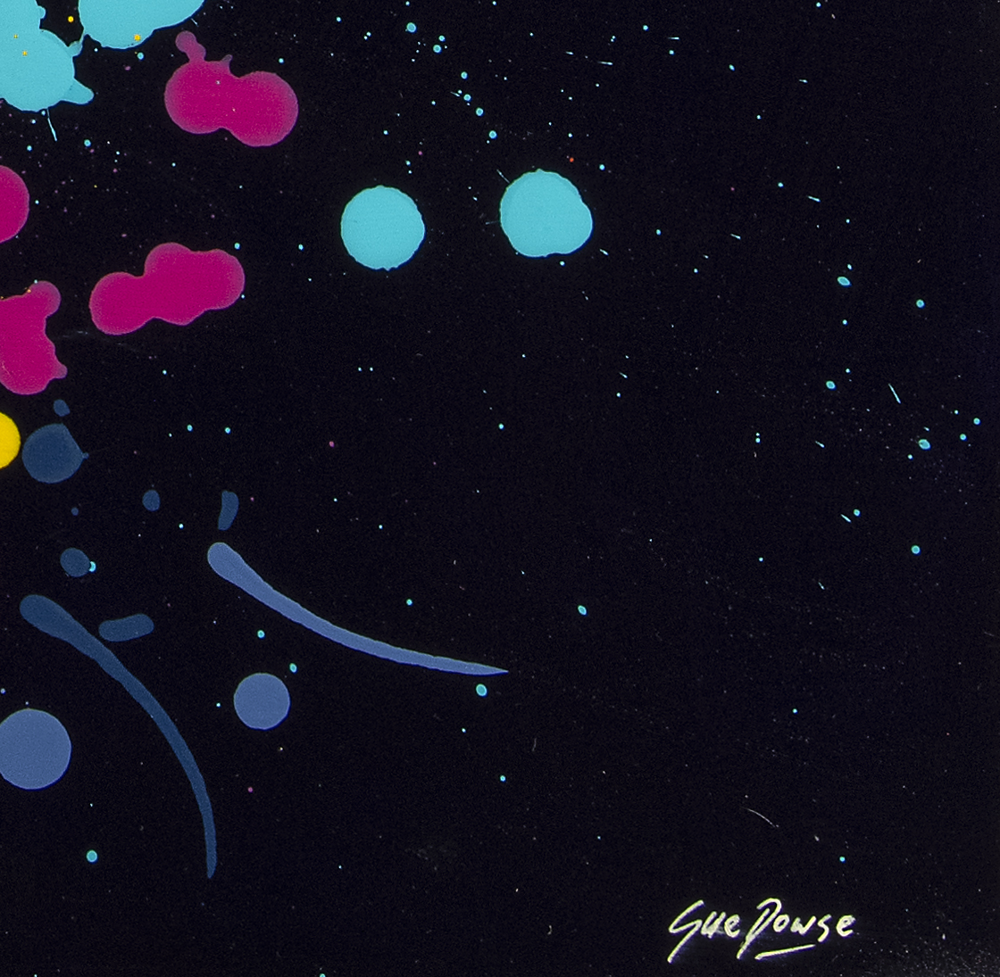 Sue Dowse Dolphin Splash Signature