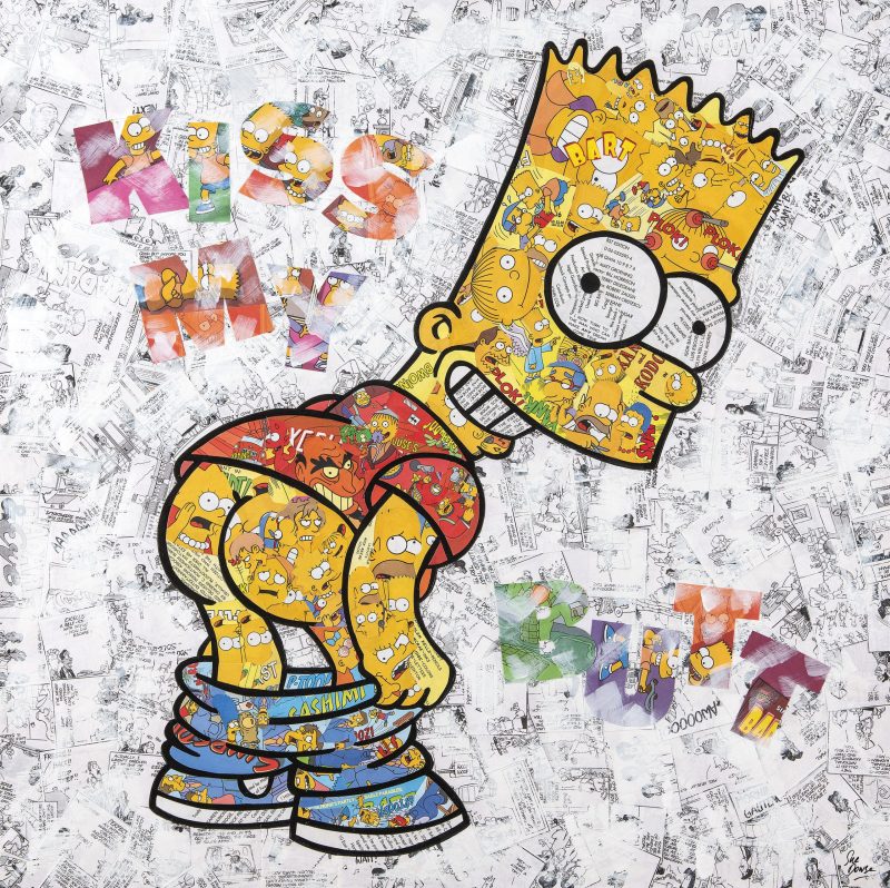 Cheeky Bart – Original Collage