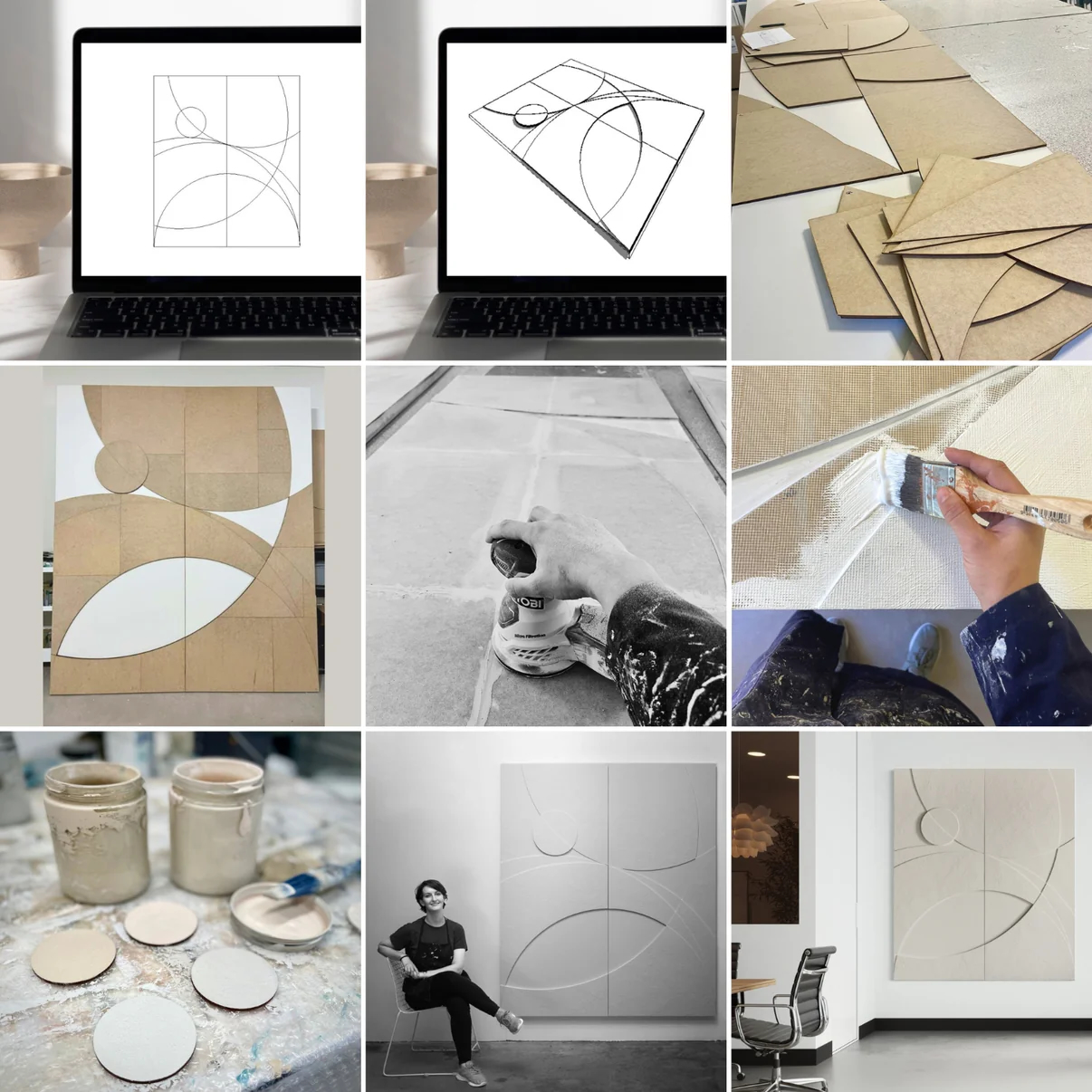 Sureen Gouws 3d Wall Sculptures Process 1