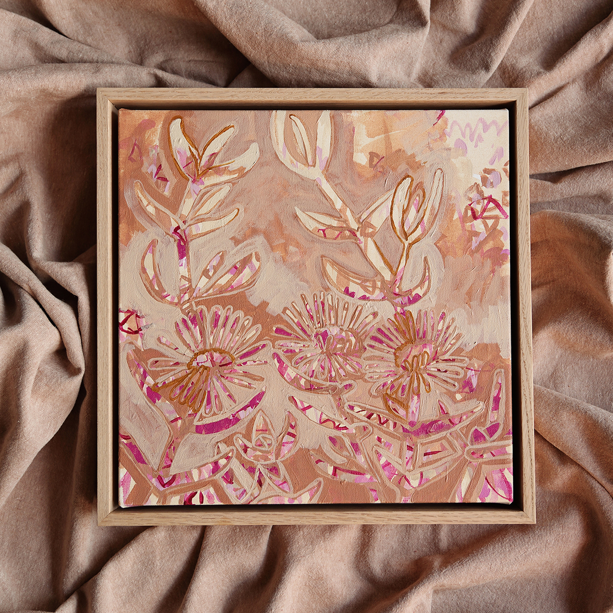 08 Pigface Moment I Smith & Brooks Art Abstract Landscape Floral Art Coastal Style Beach Interiors Ready To Hang Australian Art