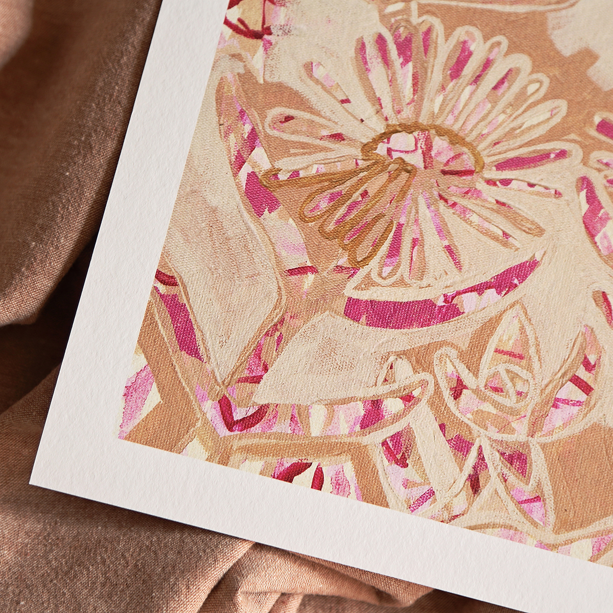 37 Pigface Moment I Smith & Brooks Art Abstract Landscape Floral Art Coastal Style Beach Interiors Ready To Hang Australian Art