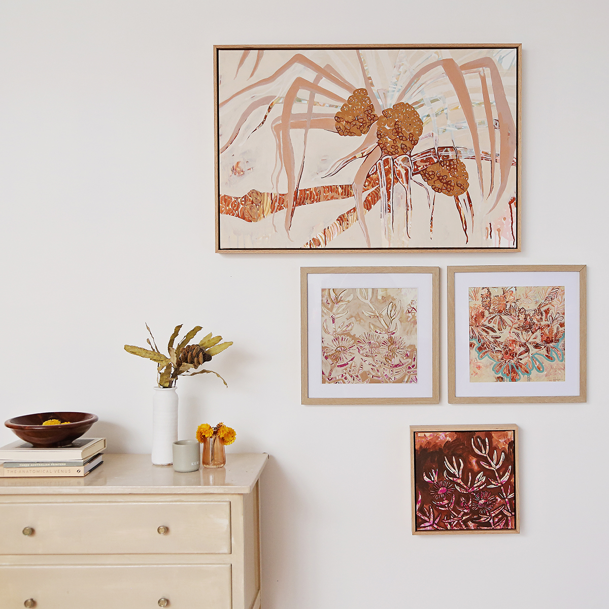 83 Coastal Artworks Smith & Brooks Art Abstract Landscape Floral Art Coastal Style Beach Interiors Ready To Hang Australian Art