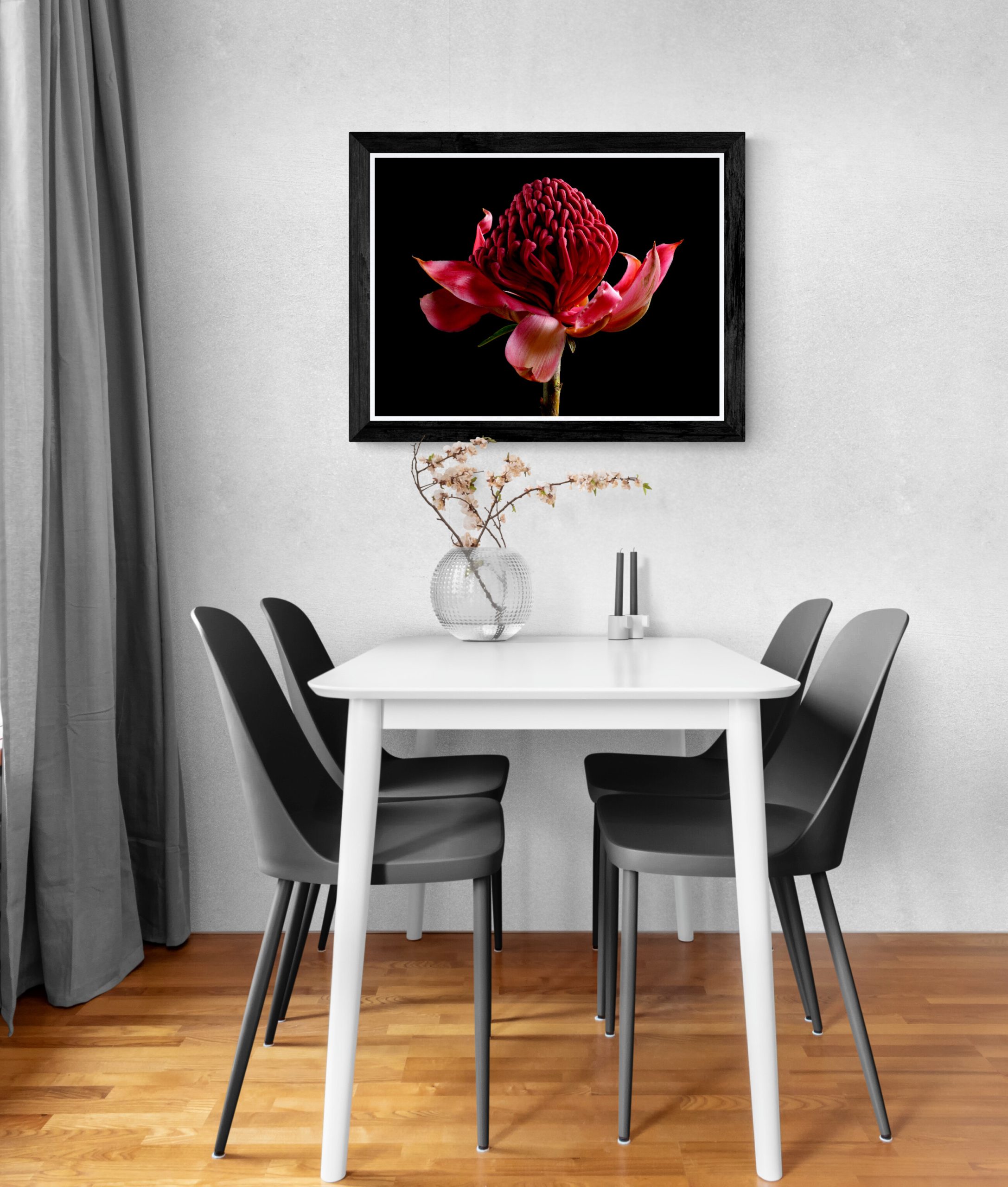 Dining Room Flooded In Natural Light