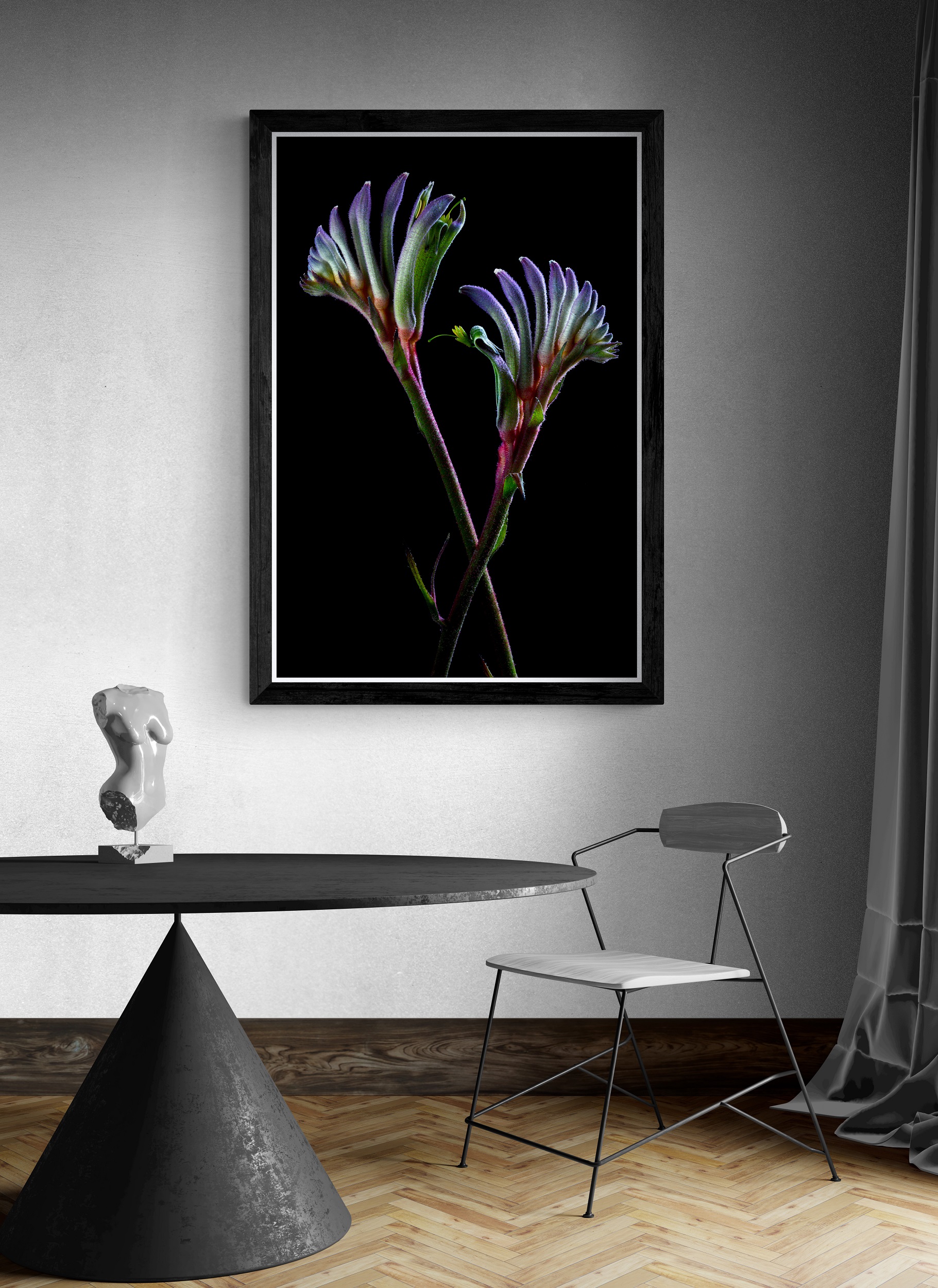 Stylish Room Interior With Dramatic Lighting (8)