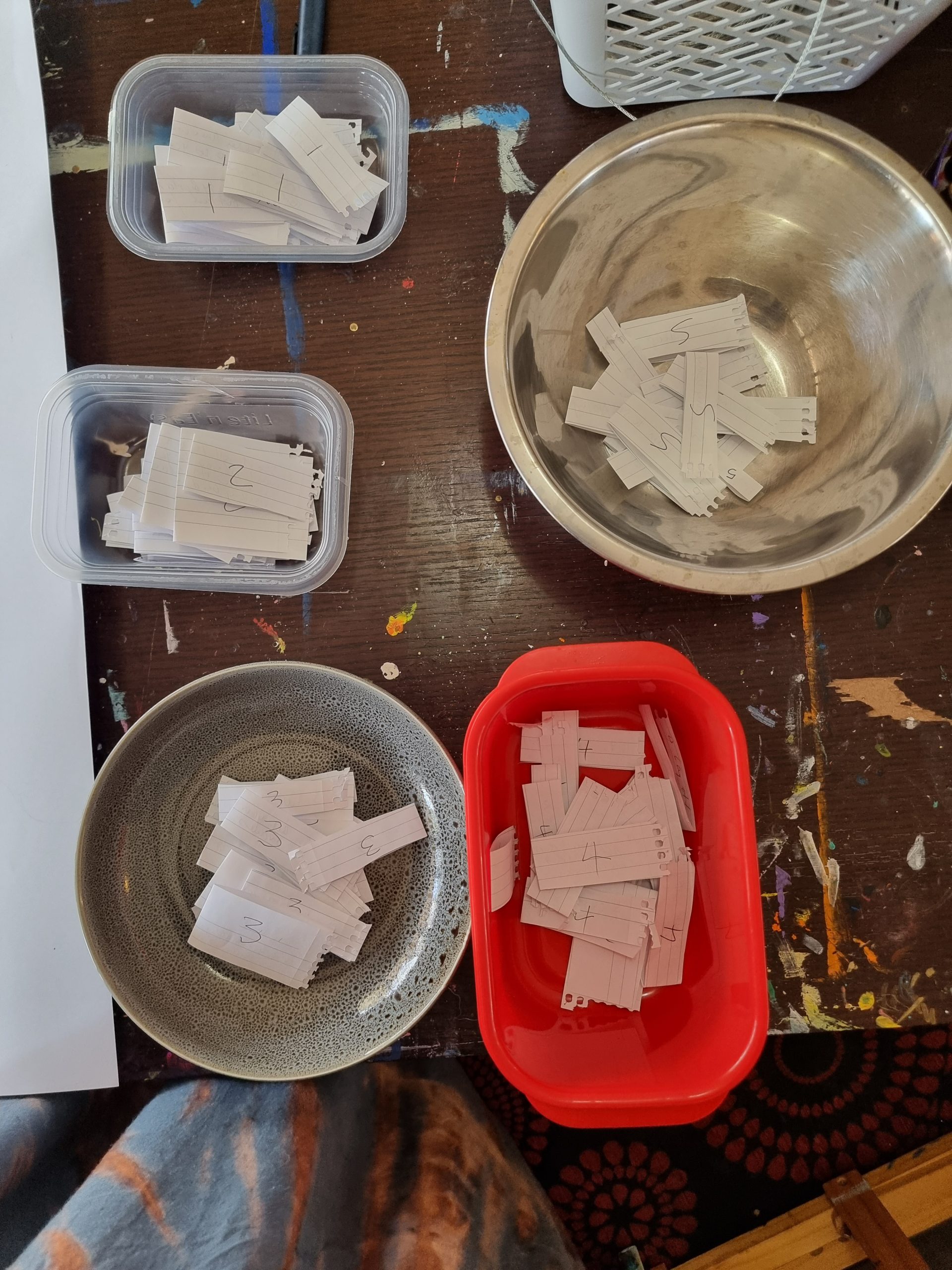 The Show Must Go On Paper Strips