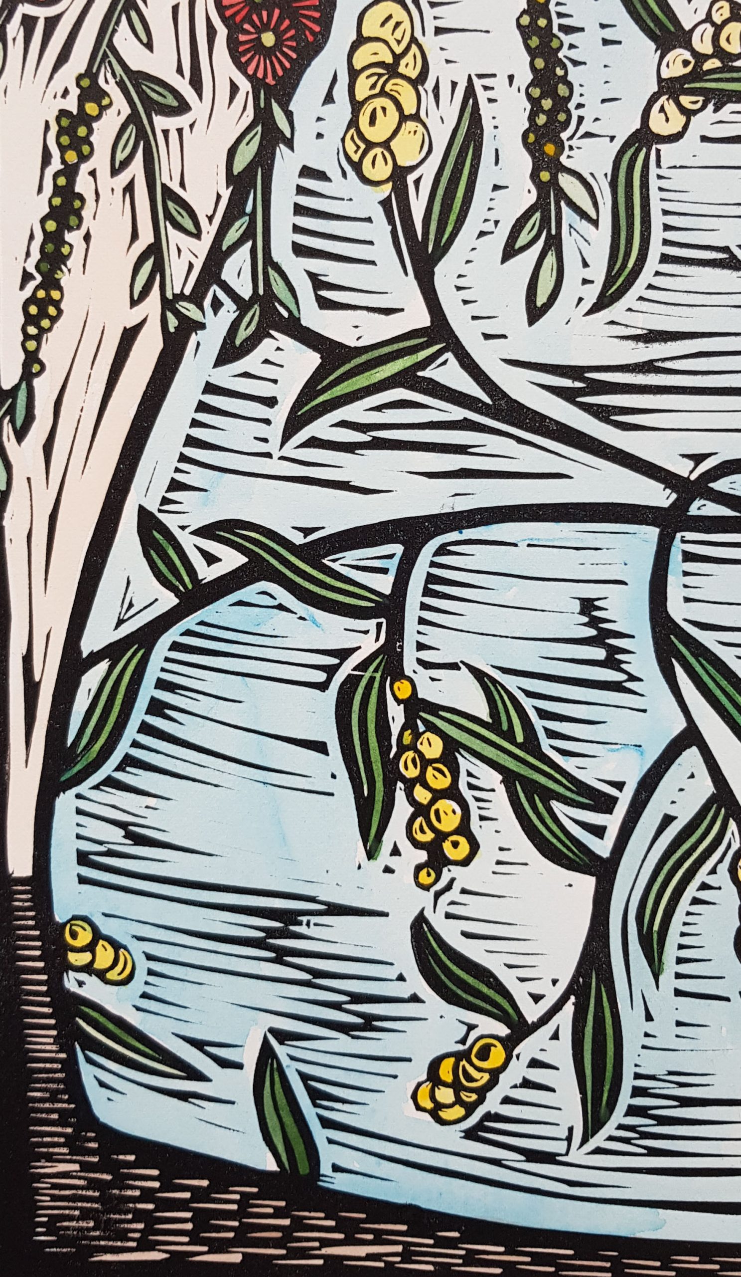 Wattle Vase 5 Of 5 By Nicola Cowie Detail