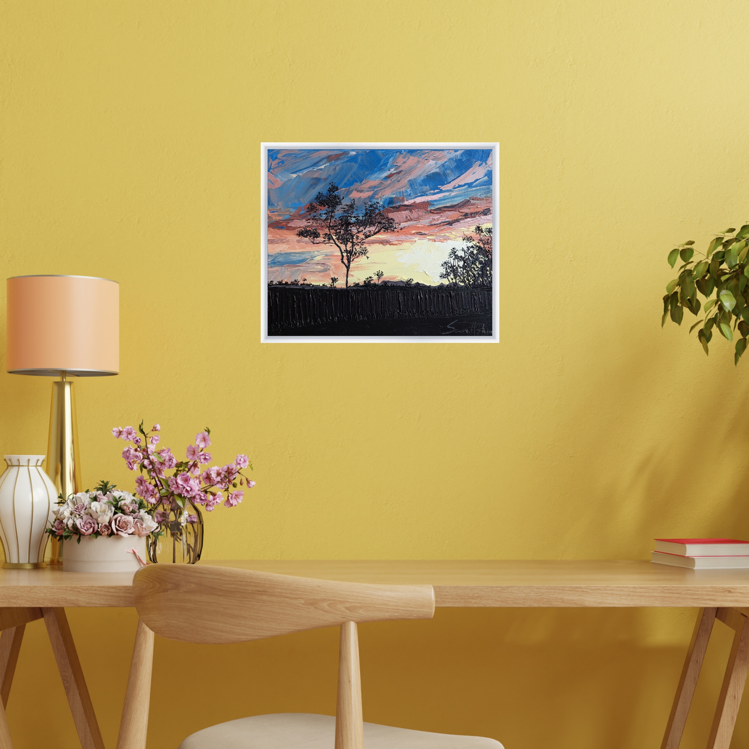 Sam Askin Backyard Sunset 2 In Situ