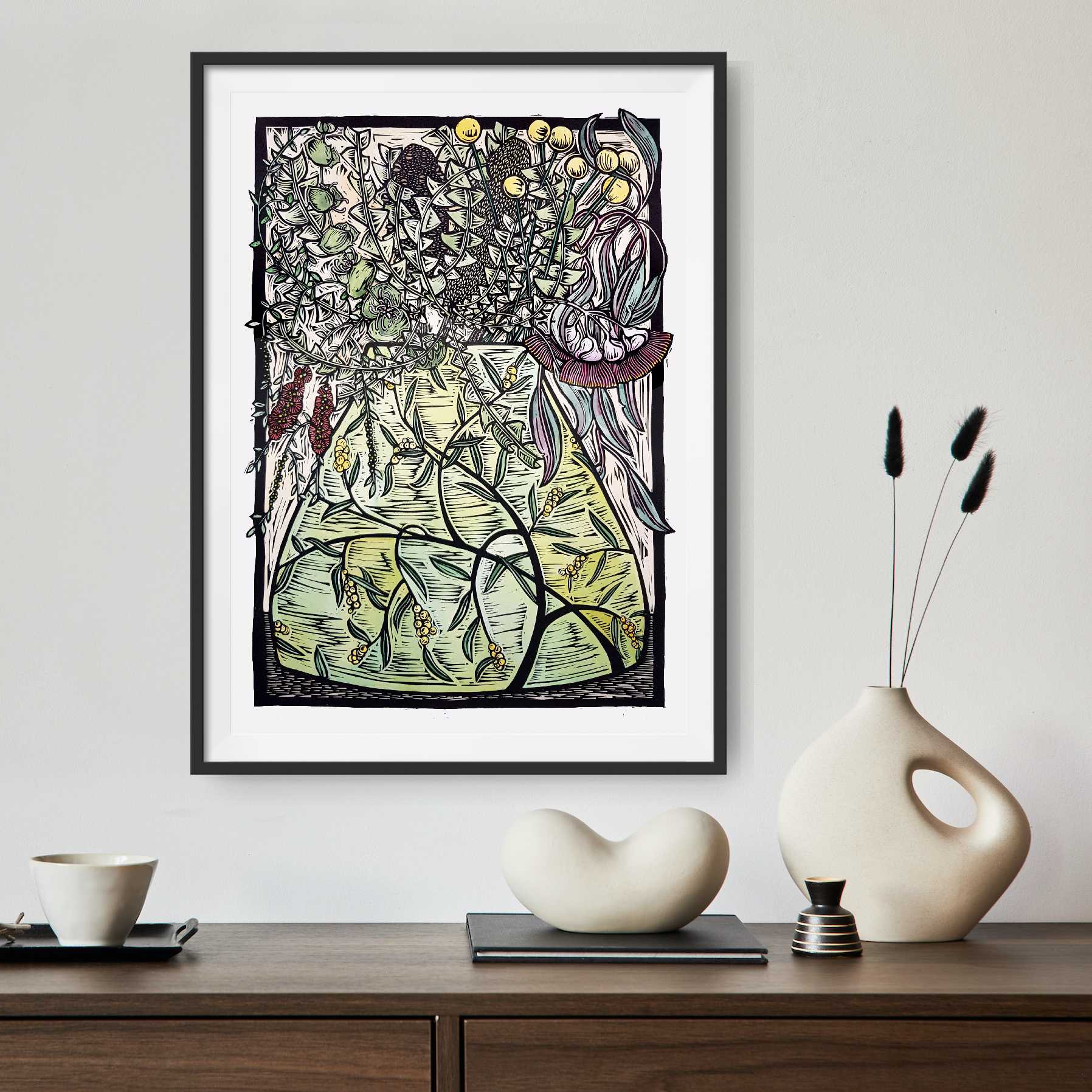 Wattle Vase 4 Of 5 By Nicola Cowie Insiti