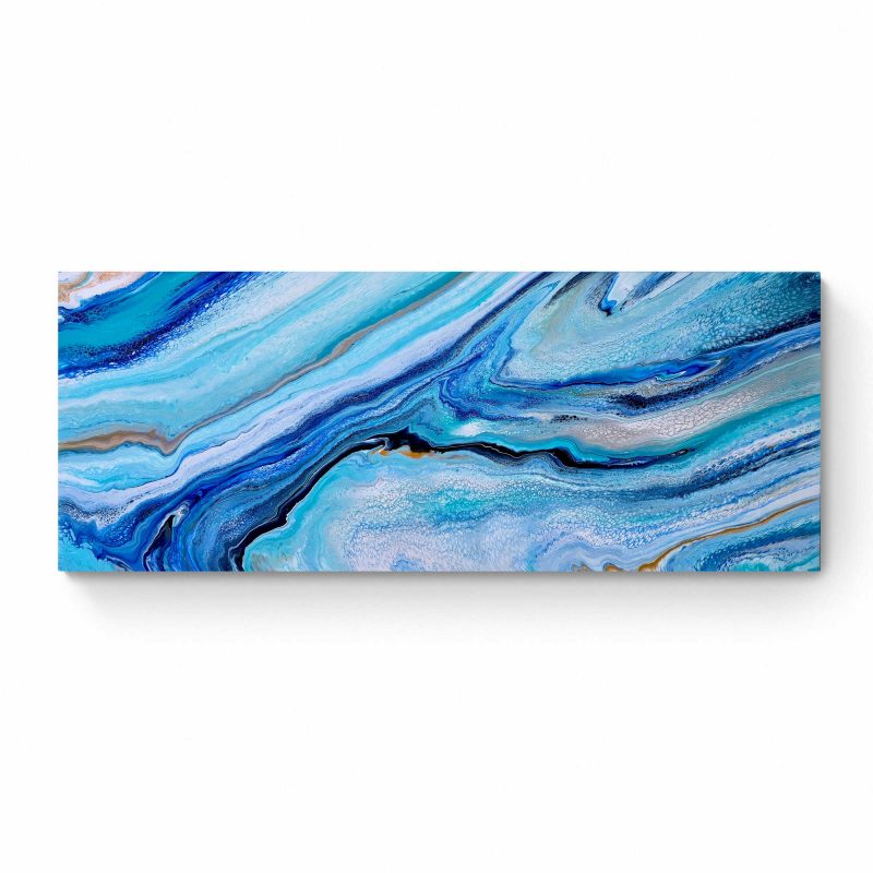 Blue World (framed in raw oak)