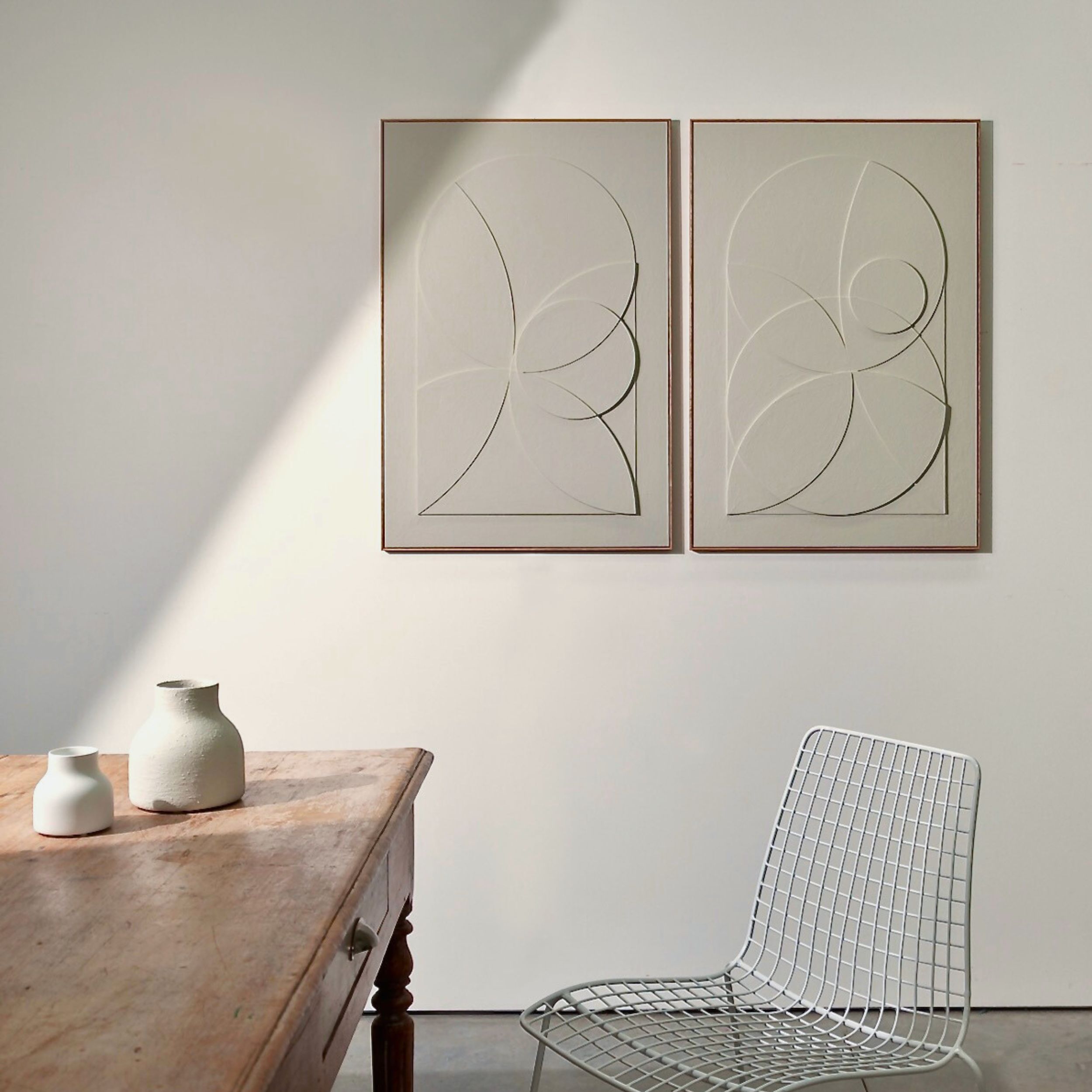 Blossom And Unfold Sureen Gouws Wall Art Sculptures Minimalistic 3d Texture Art