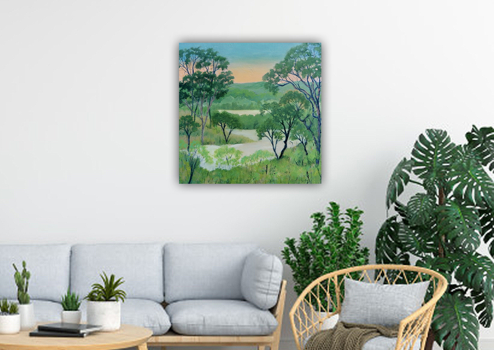 Gray Sofa White Room Mockup 43614 488