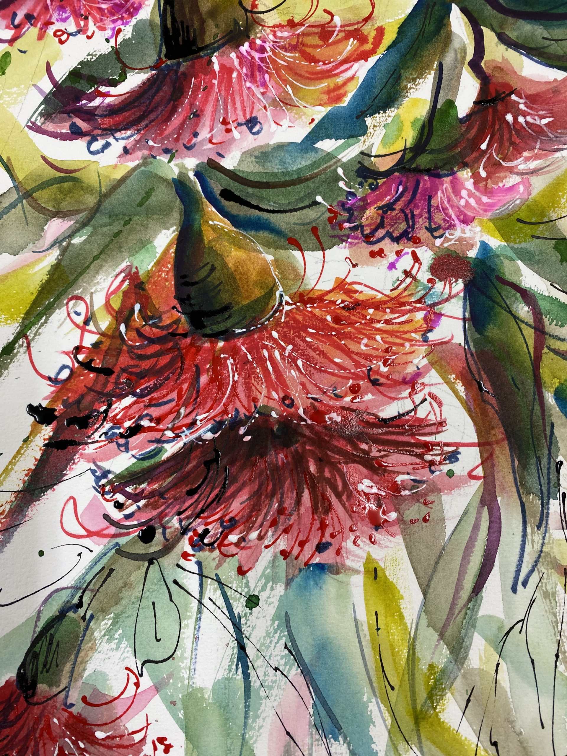 Red Gunmnut Blossoms #8 (4)