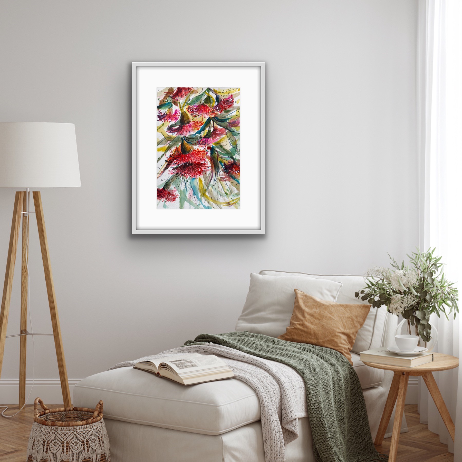 Red Gumnut Blossoms Insitu 3