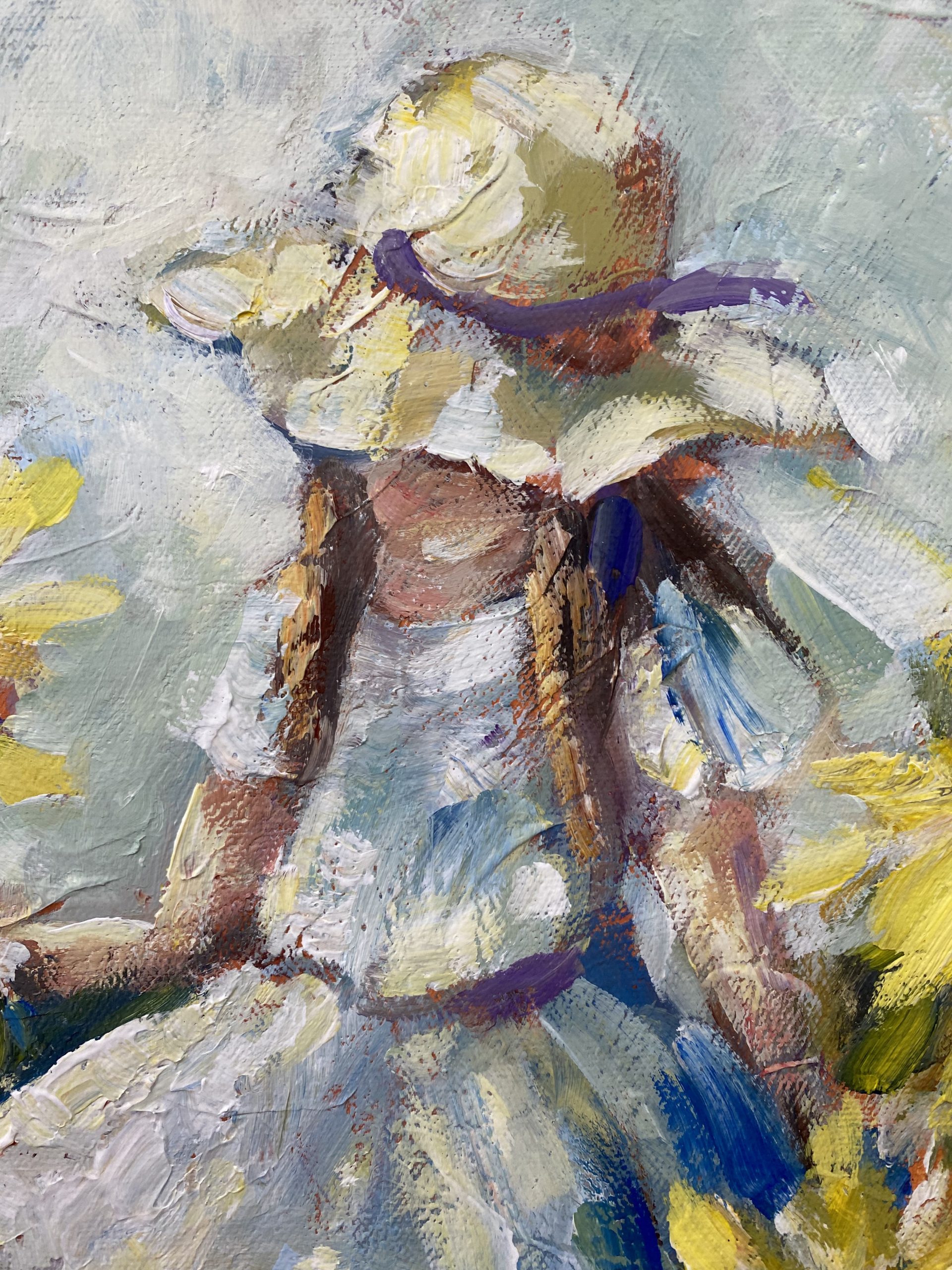 Little Girl And Sunflowers (4)