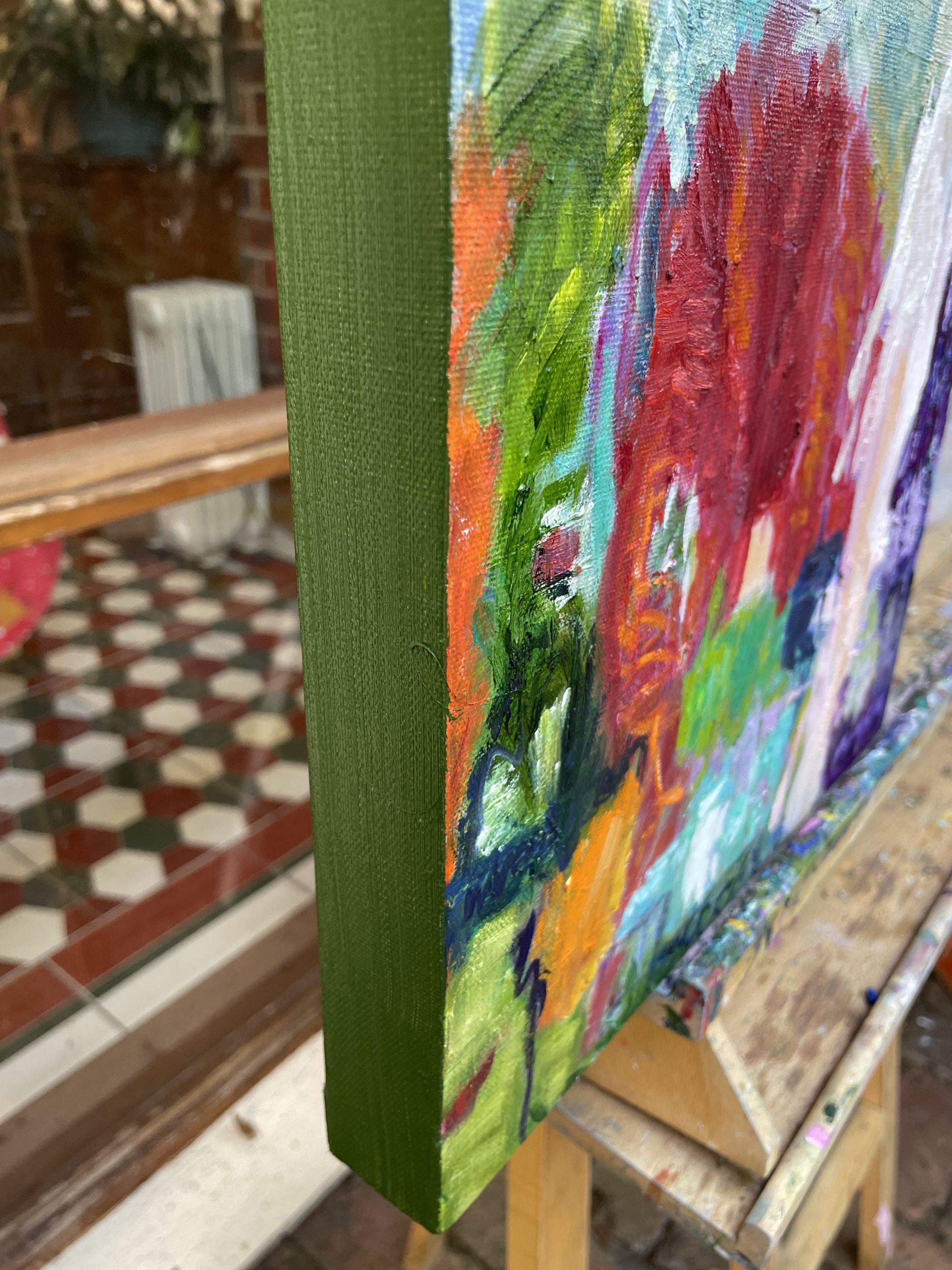 The Little Blue House Side View