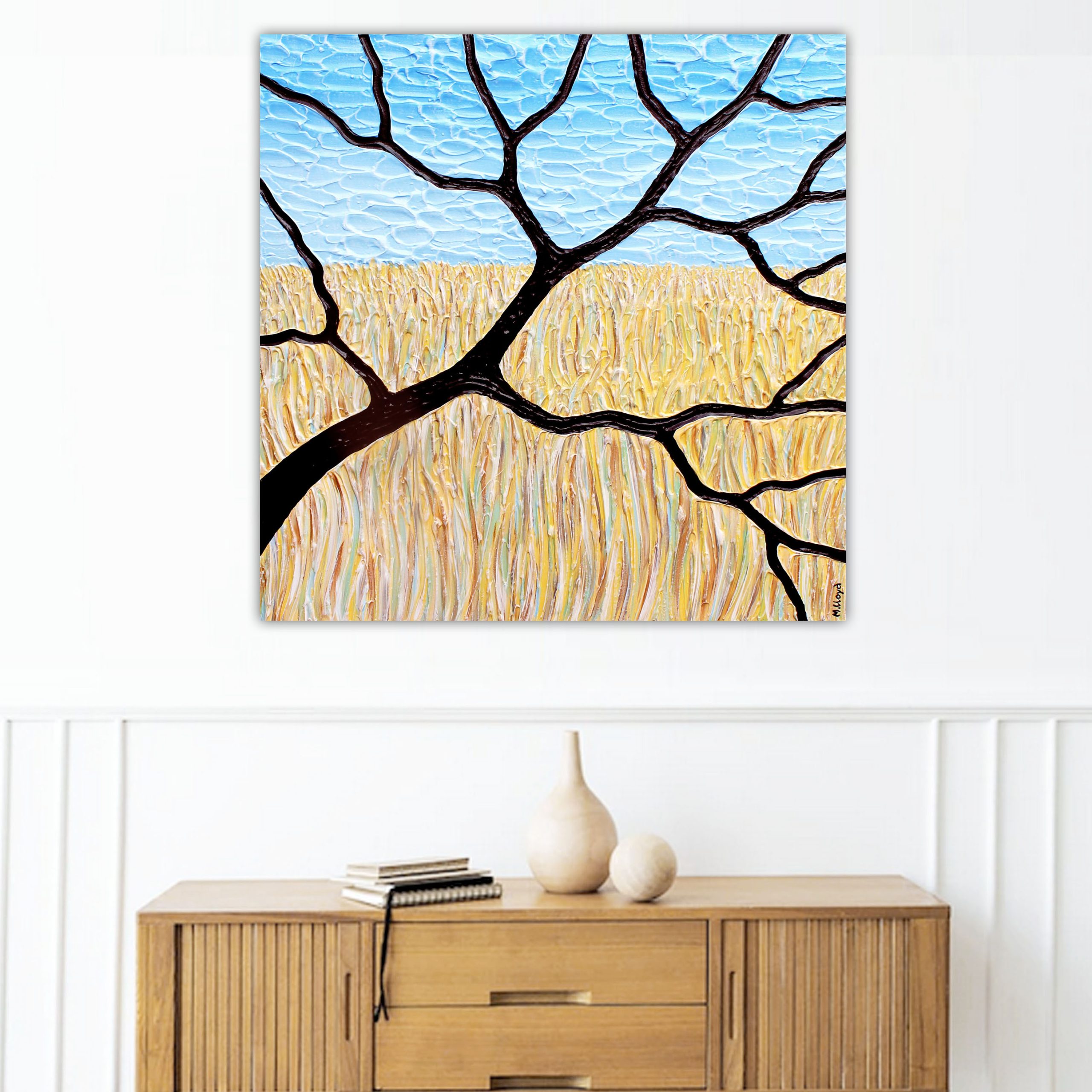 Lounge 2 Tree In Wheat Fields Miranda Lloyd