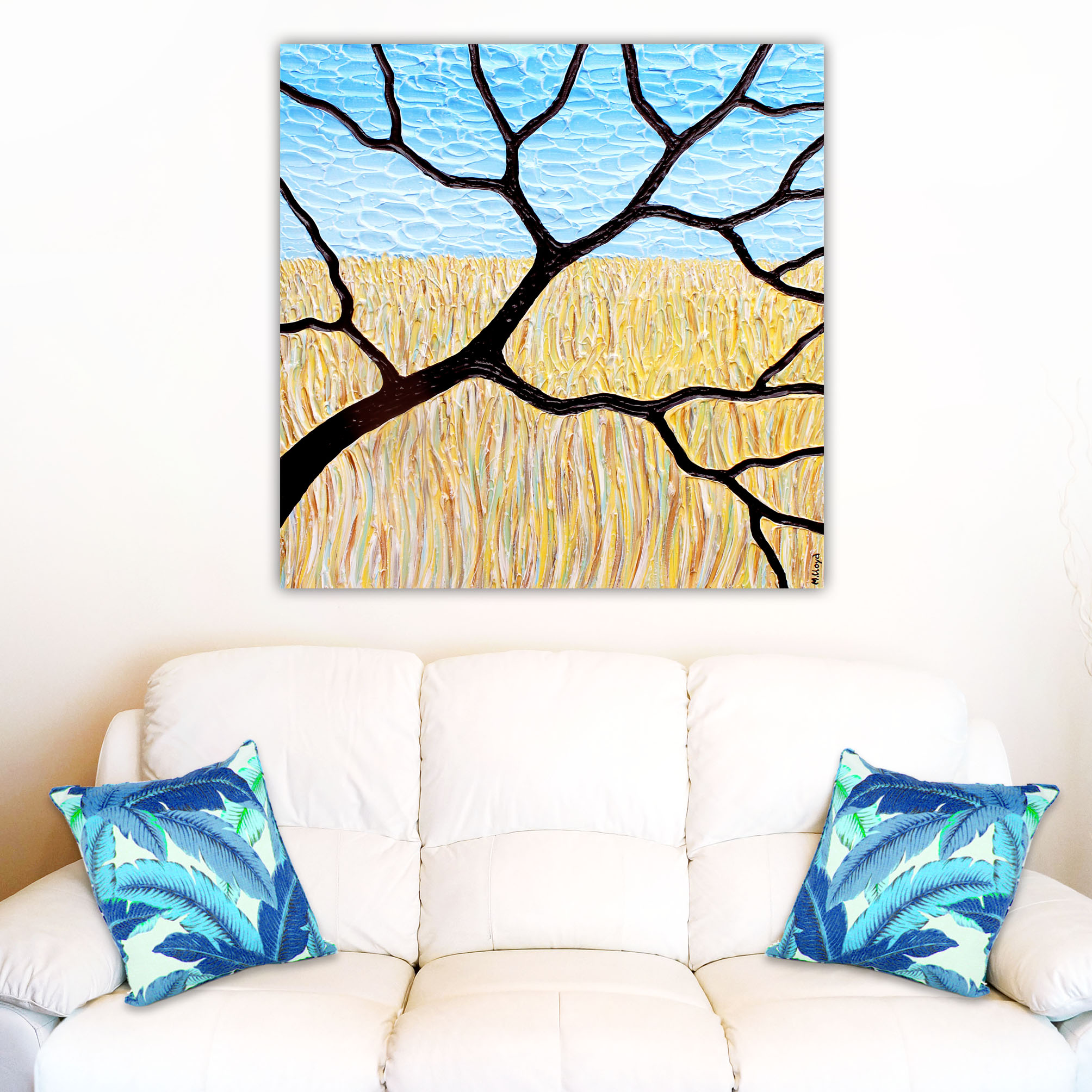 Lounge 1 Tree In Wheat Fields Miranda Lloyd