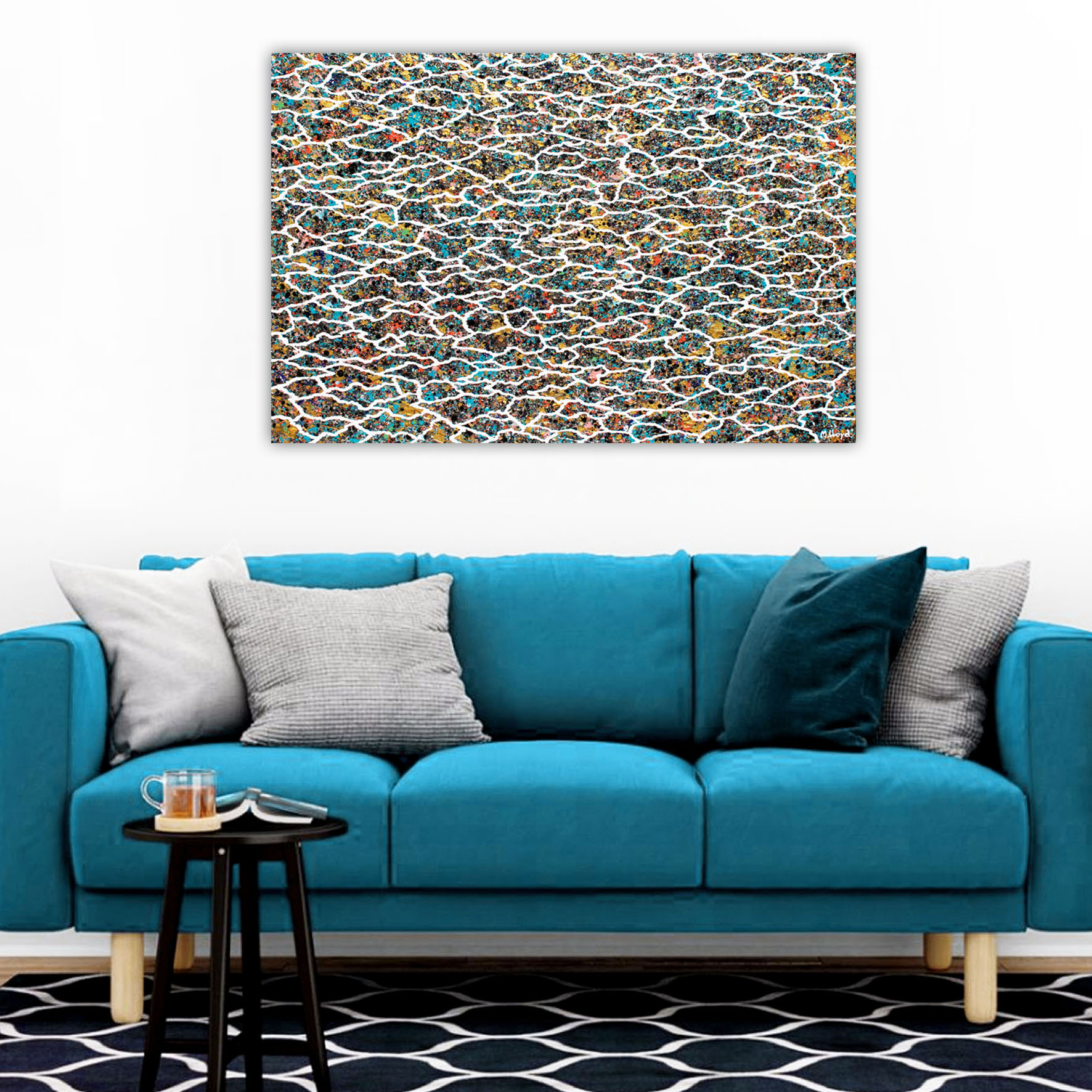 Lounge 4 Trees Gum Tree Bark Textured Abstract