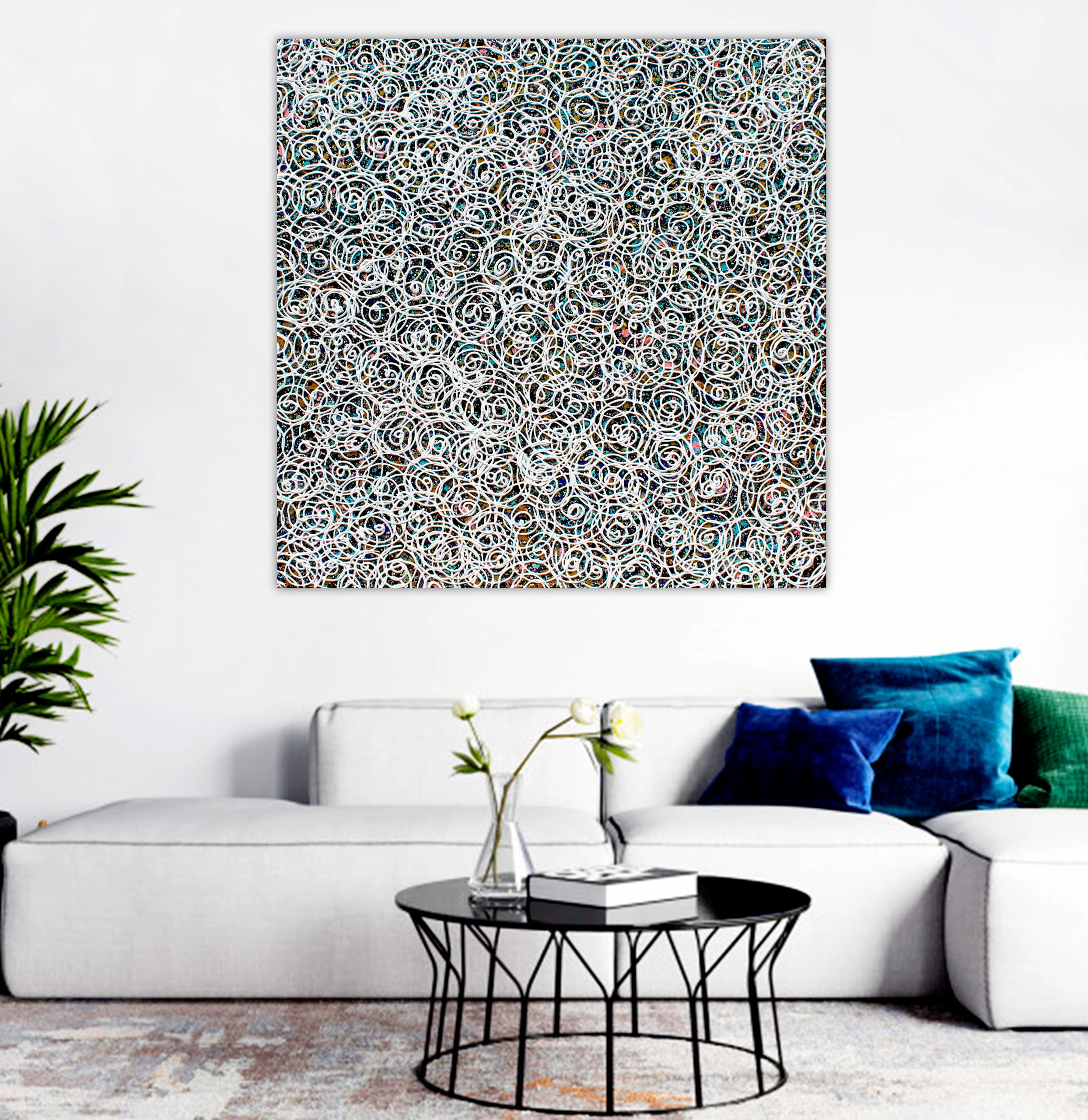 Lounge 1 Midnight Swirls Ocean Miranda Lloyd 100 X 100