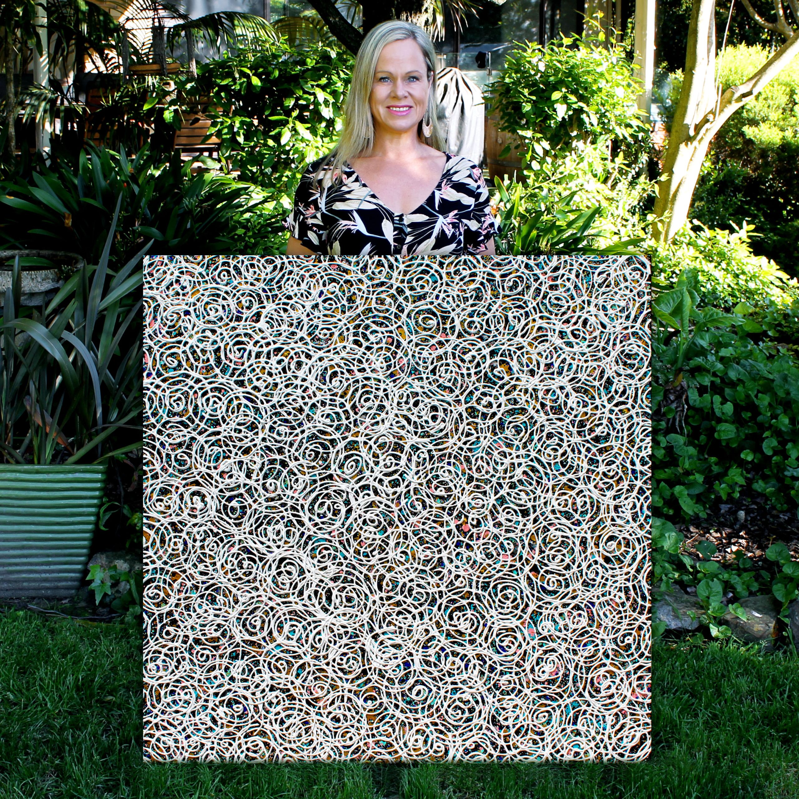 Me Midnight Swirls Ocean Miranda Lloyd 100 X 100