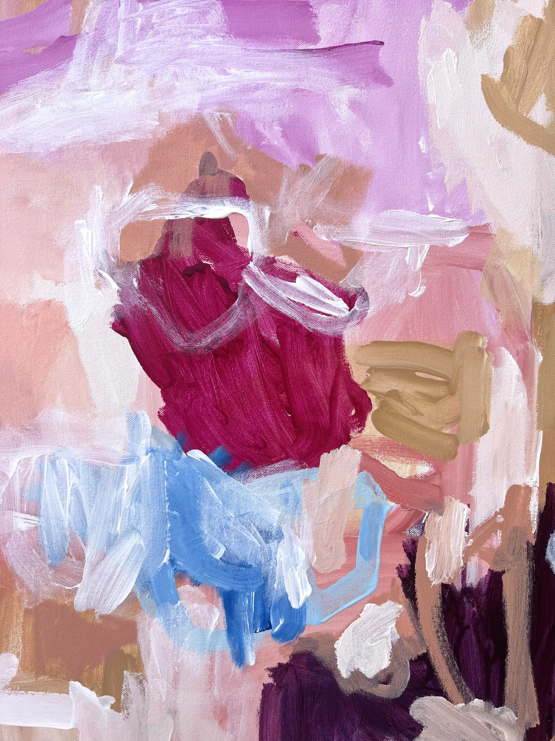 Hot Summer Rebecca Koerting Blue Modern Abstract Detail 2