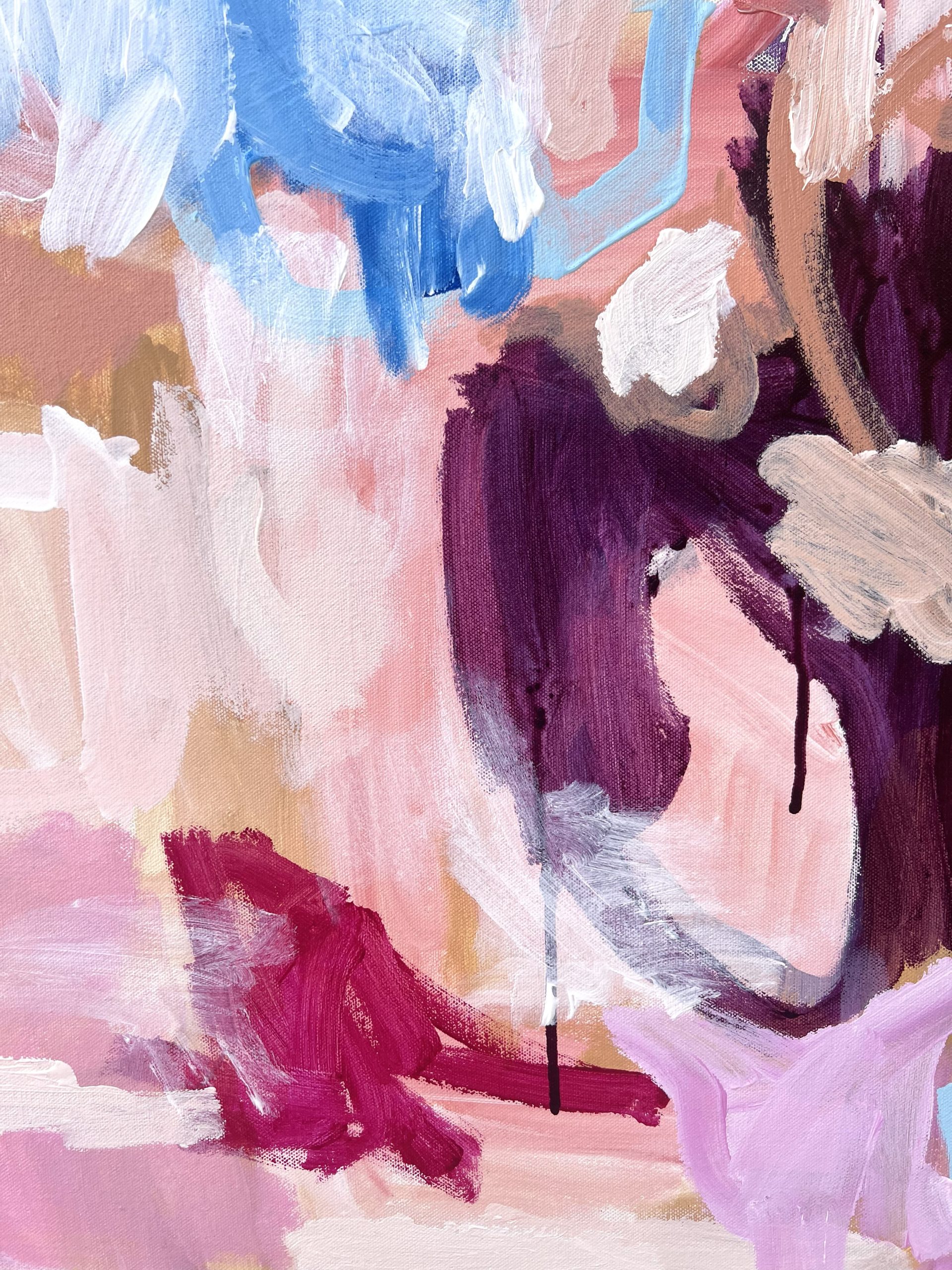 Hot Summer Rebecca Koerting Blue Modern Abstract Detail 3