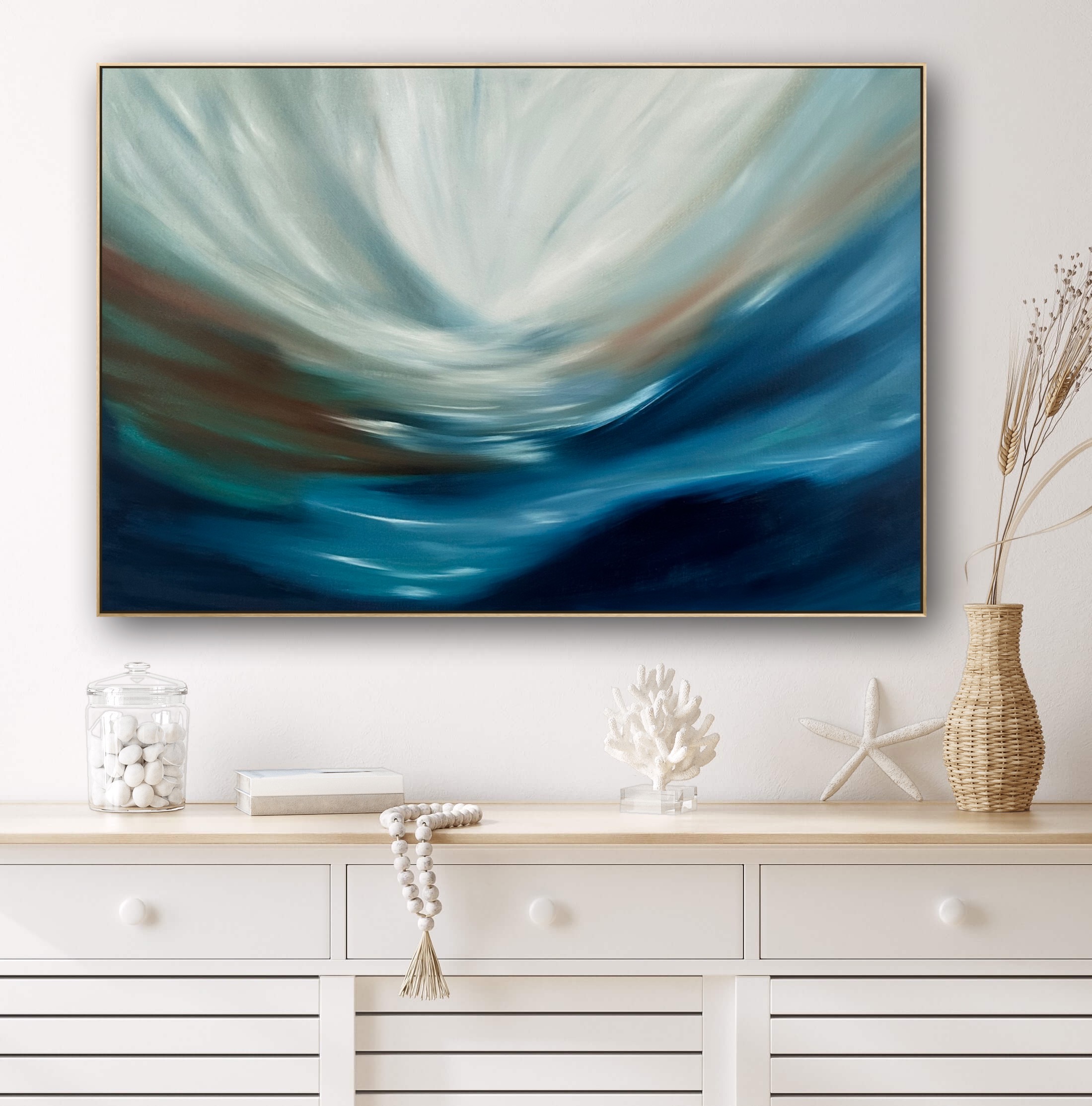 Alanah Jarvis Abstract Art Coastal Interior