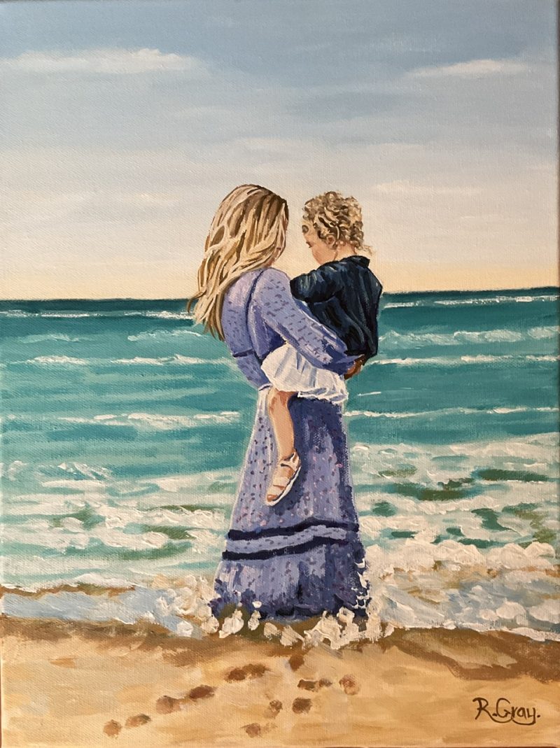 Mother and Child at the Seaside