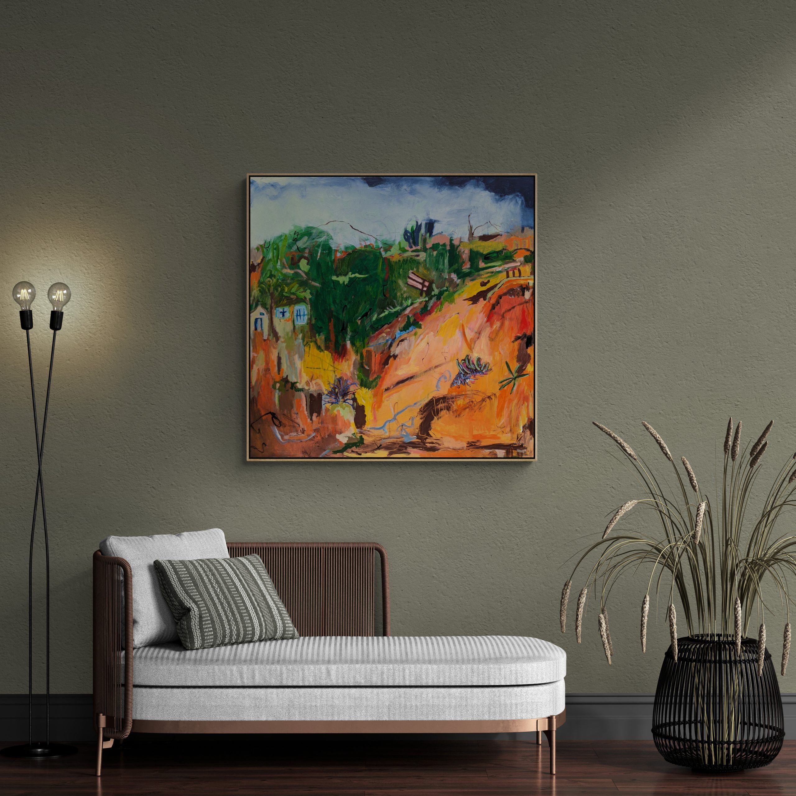 Living Room With Chaise Lounger