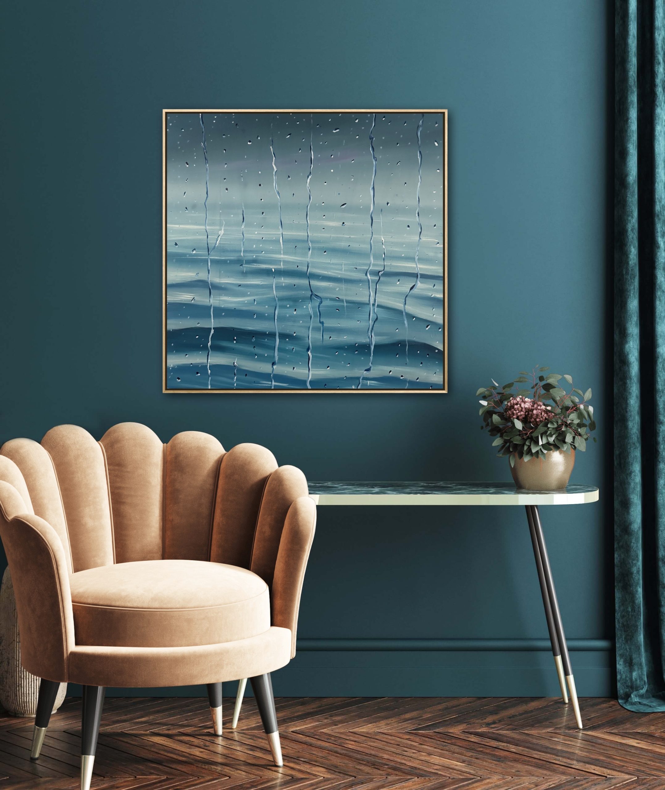 Alanah Jarvis Ocean Art Pink Chair