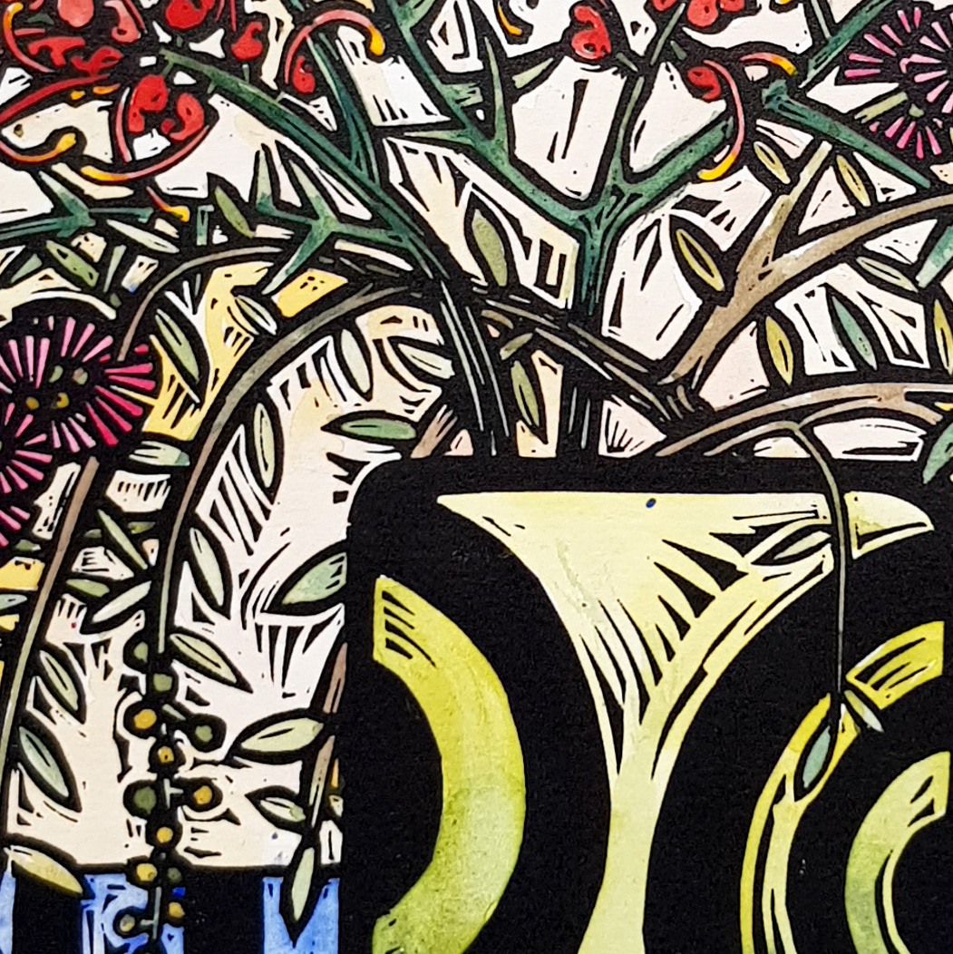 Retro Vase 2 By Nicola Cowie Detail