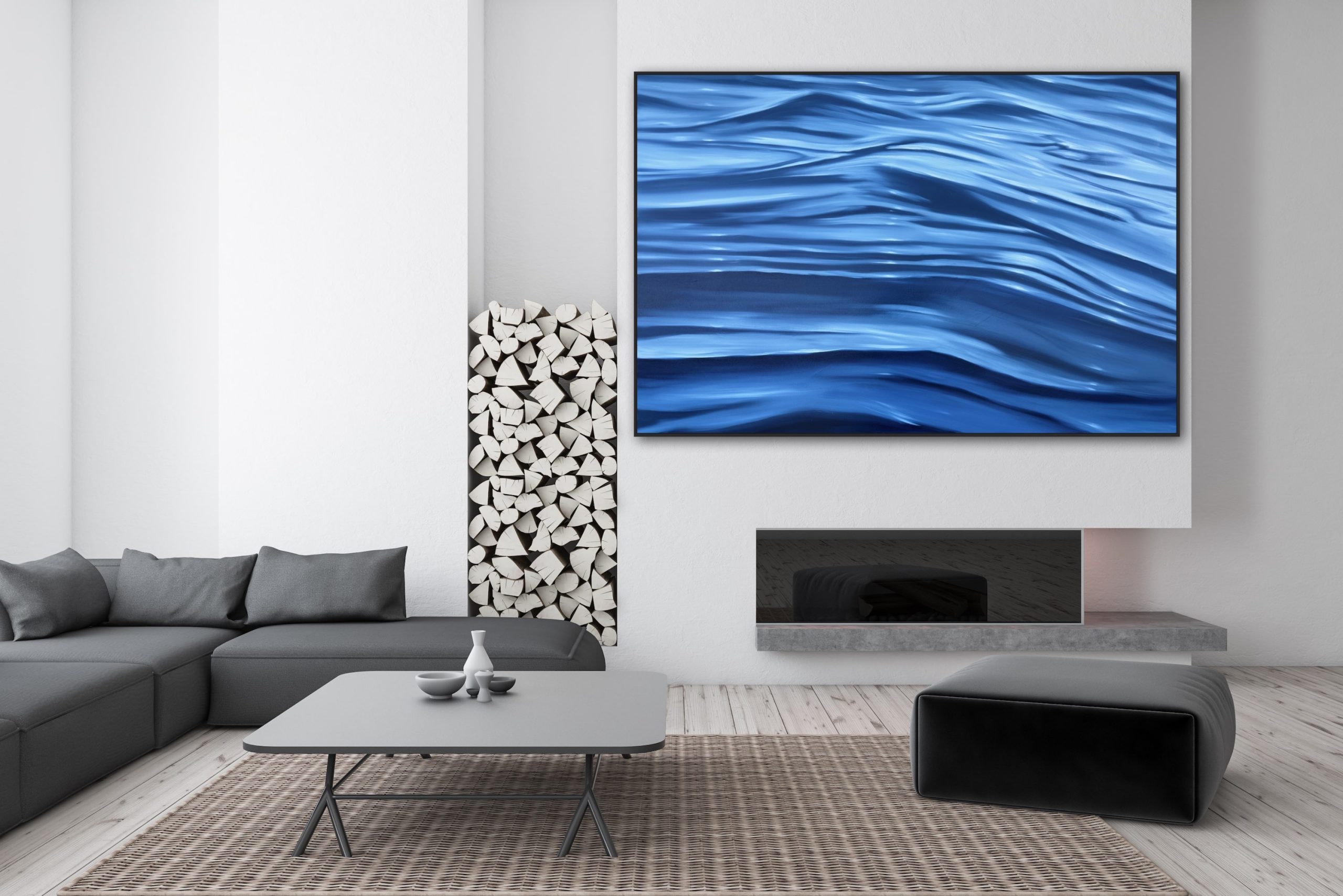 Alanah Jarvis Ocean Art Black Frame
