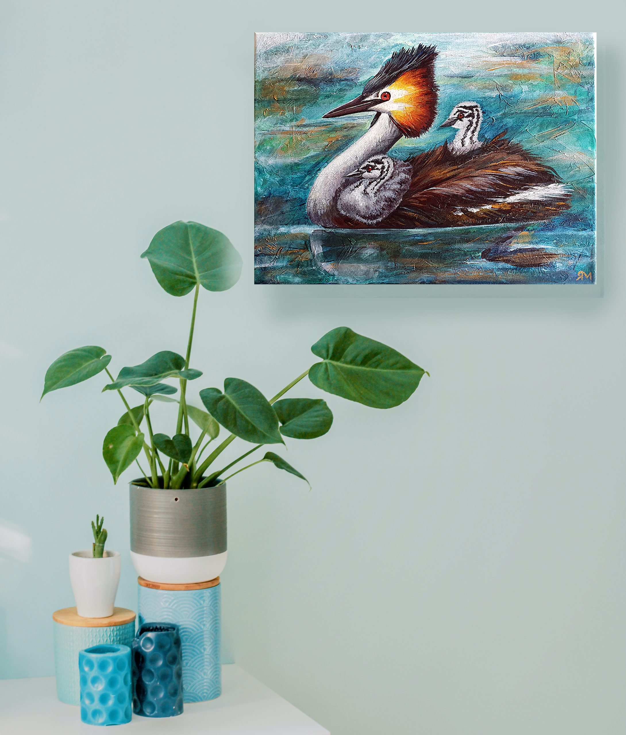 Crested Grebe Insitu1