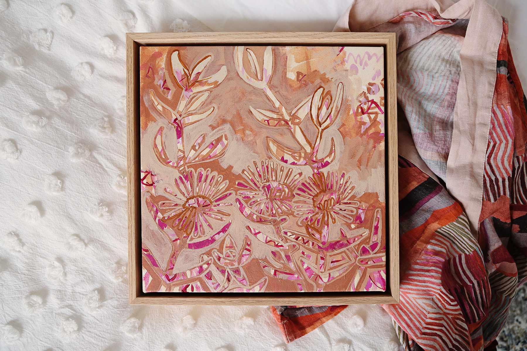 Lr 22 Pigface Moment I Smith & Brooks Art Abstract Landscape Floral Art Coastal Style Beach Interiors Ready To Hang Australian Art