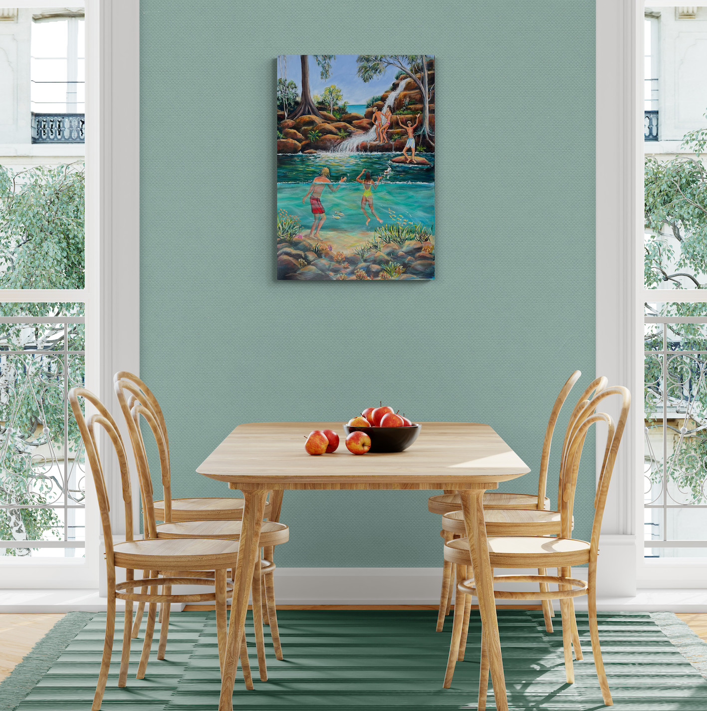 The Waterfall Sq. In Situ