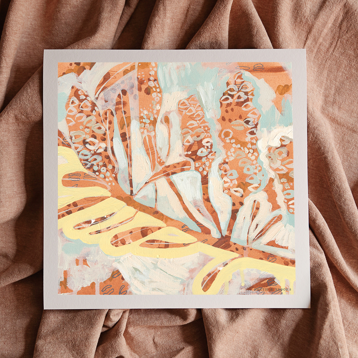 Lr 01 Coastal Banksia Muse I Smith & Brooks Art Abstract Landscape Floral Art Coastal Style Beach Interiors Ready To Hang Australian Art