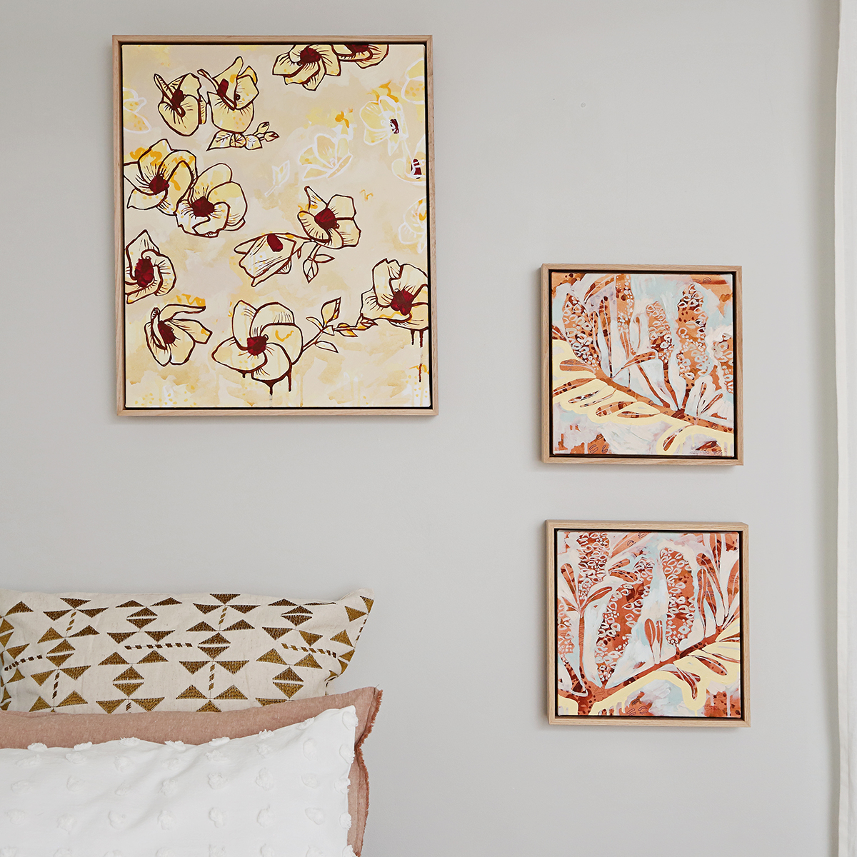 Lr 136 Coastal Artworks Smith & Brooks Art Abstract Landscape Floral Art Coastal Style Beach Interiors Ready To Hang Australian Art