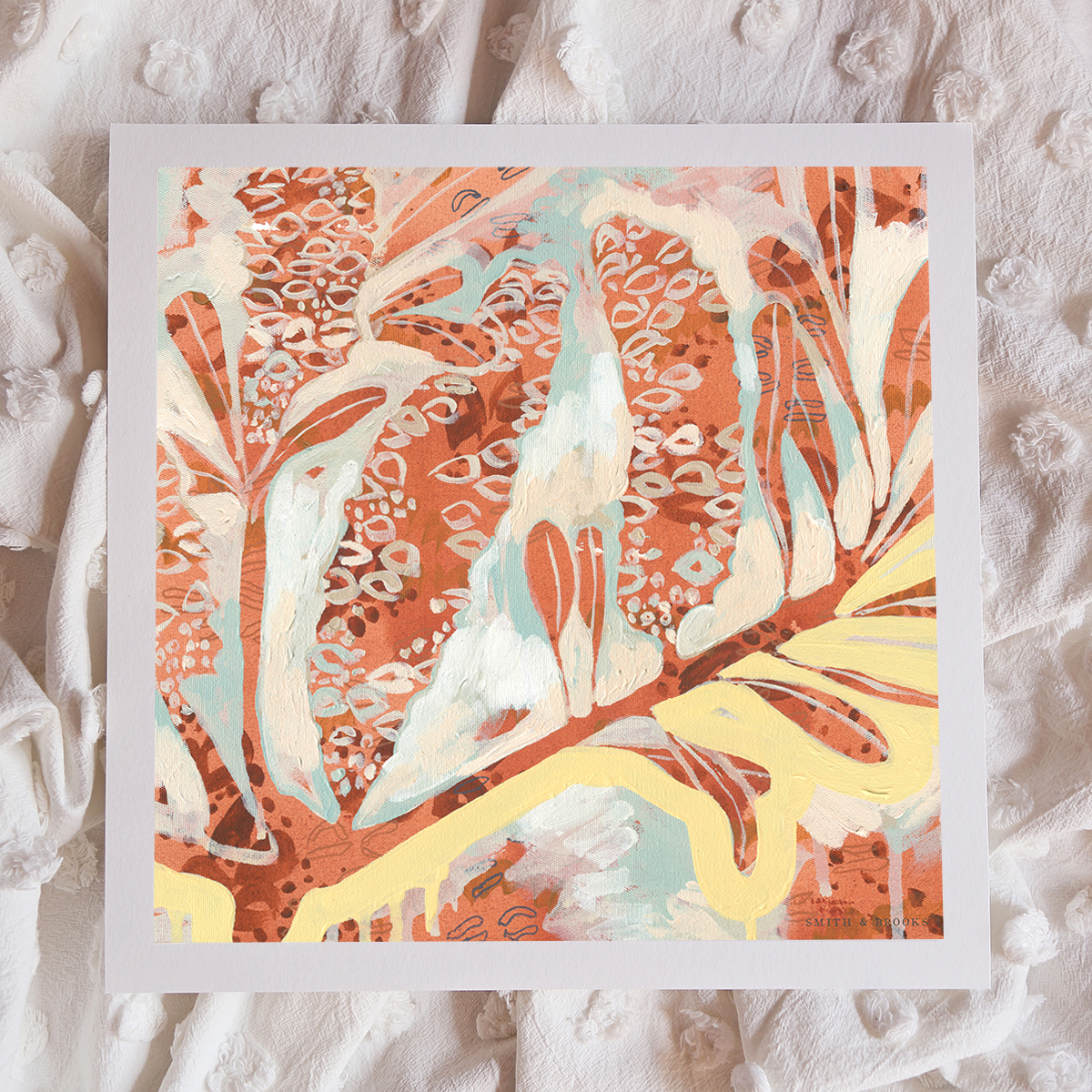 Lr 01 Coastal Banksia Muse Ii Smith & Brooks Art Abstract Landscape Floral Art Coastal Style Beach Interiors Ready To Hang Australian Art