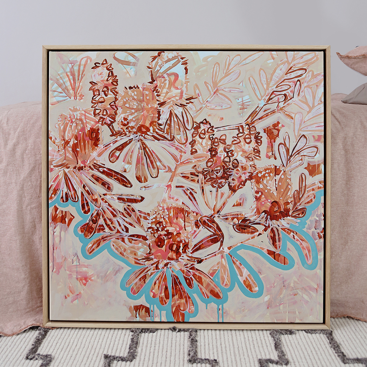 Lr 19 Coastal Banksia Form I Smith & Brooks Art Abstract Landscape Floral Art Coastal Style Beach Interiors Ready To Hang Australian Art Sq