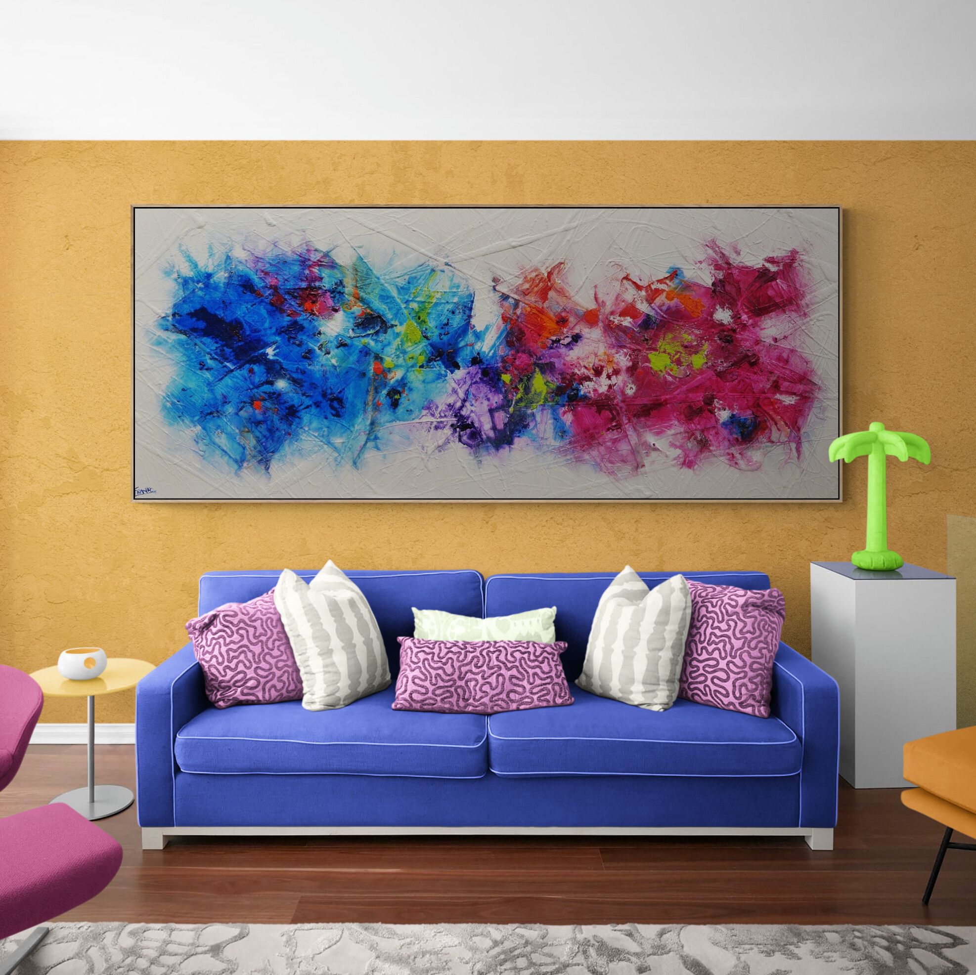 Living Room With Designer Furniture