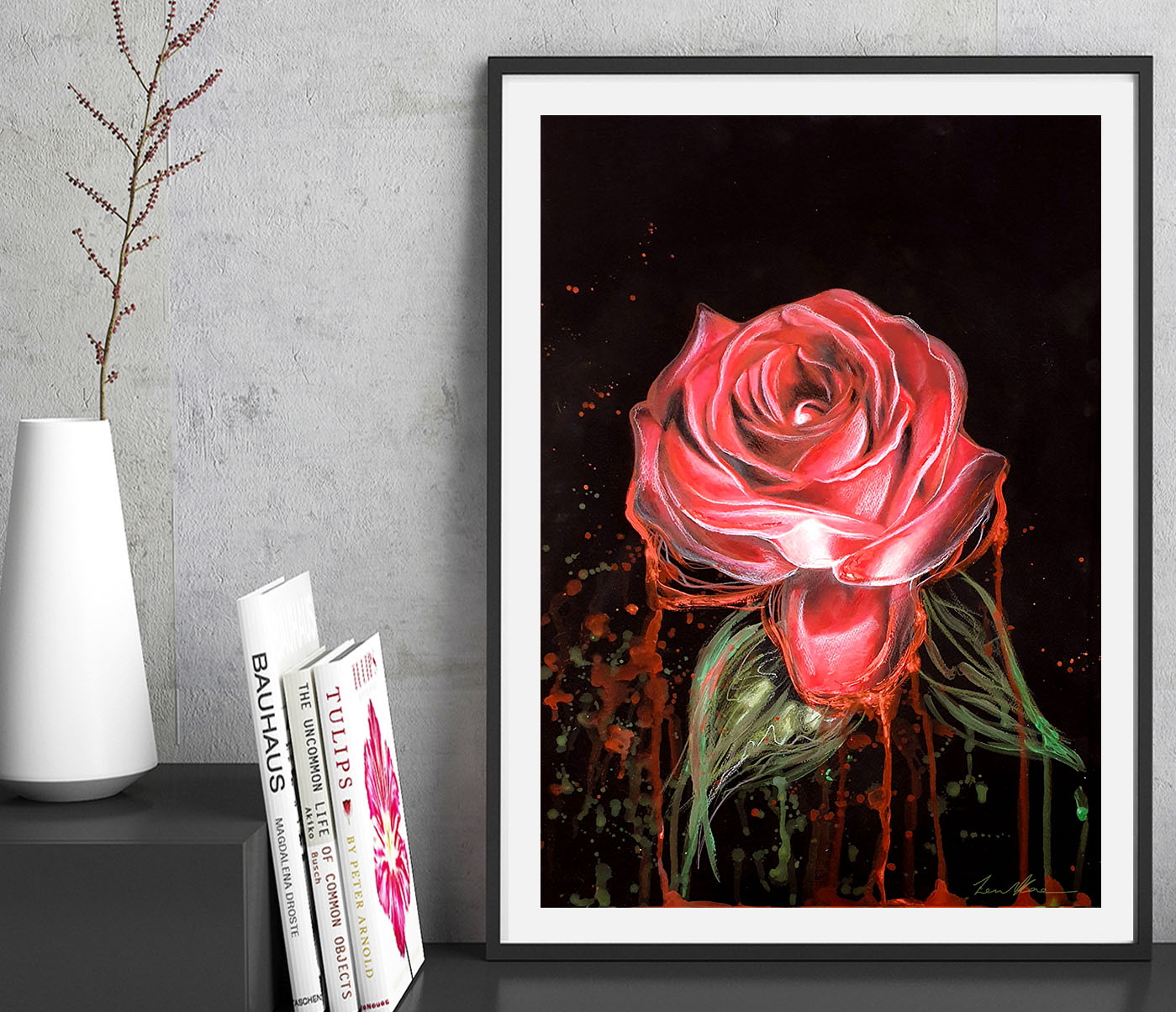 Sydney Artist Leni Kae Rose Original Art Framed