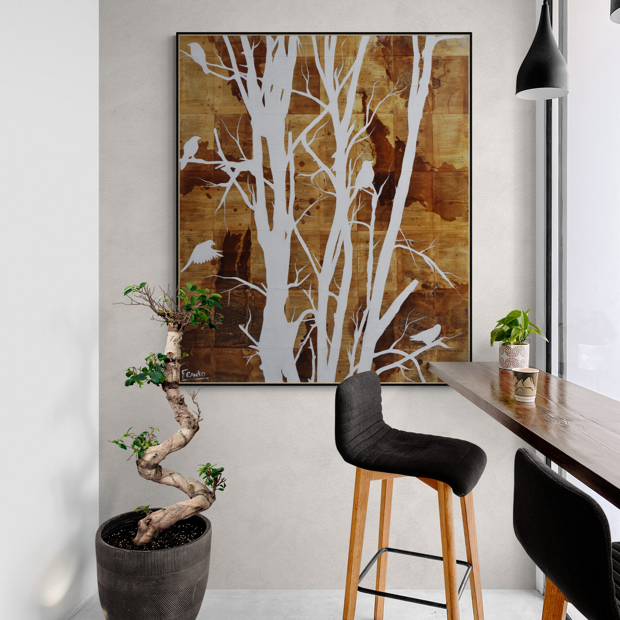 Bright Warm Cafe Interior