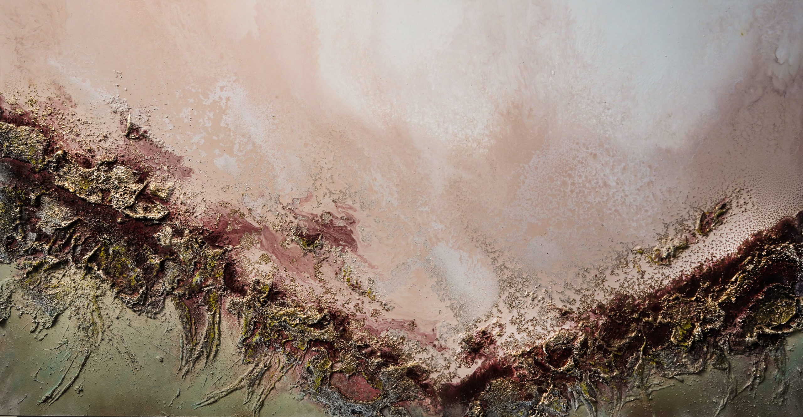 Pink Abstract Art Min