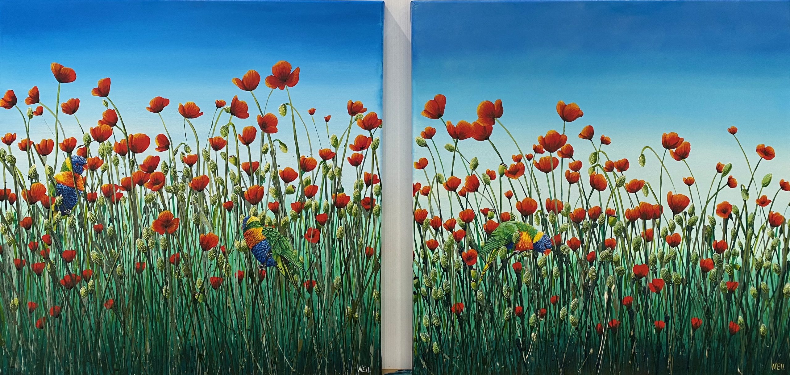 Lovely Lorikeets Kim Neil Combined