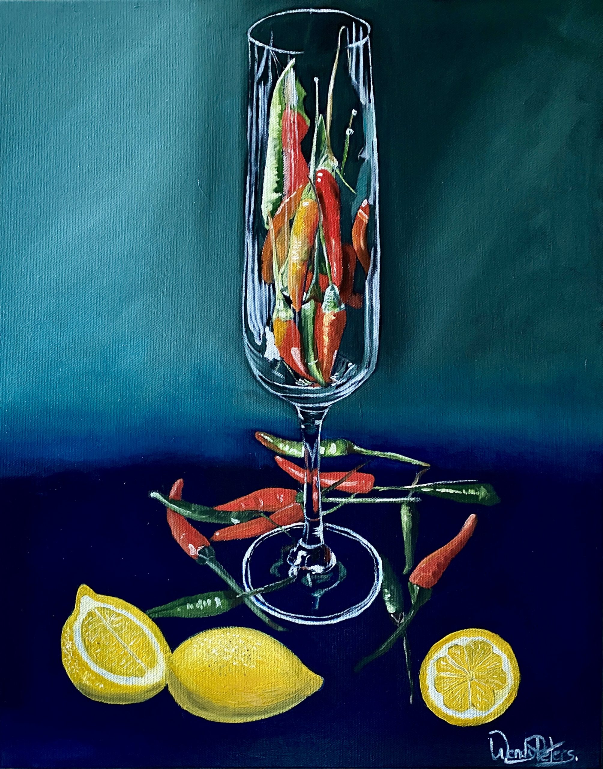Red Hot Chilli Lemon Oil 40x60 Wendy Peters (1)
