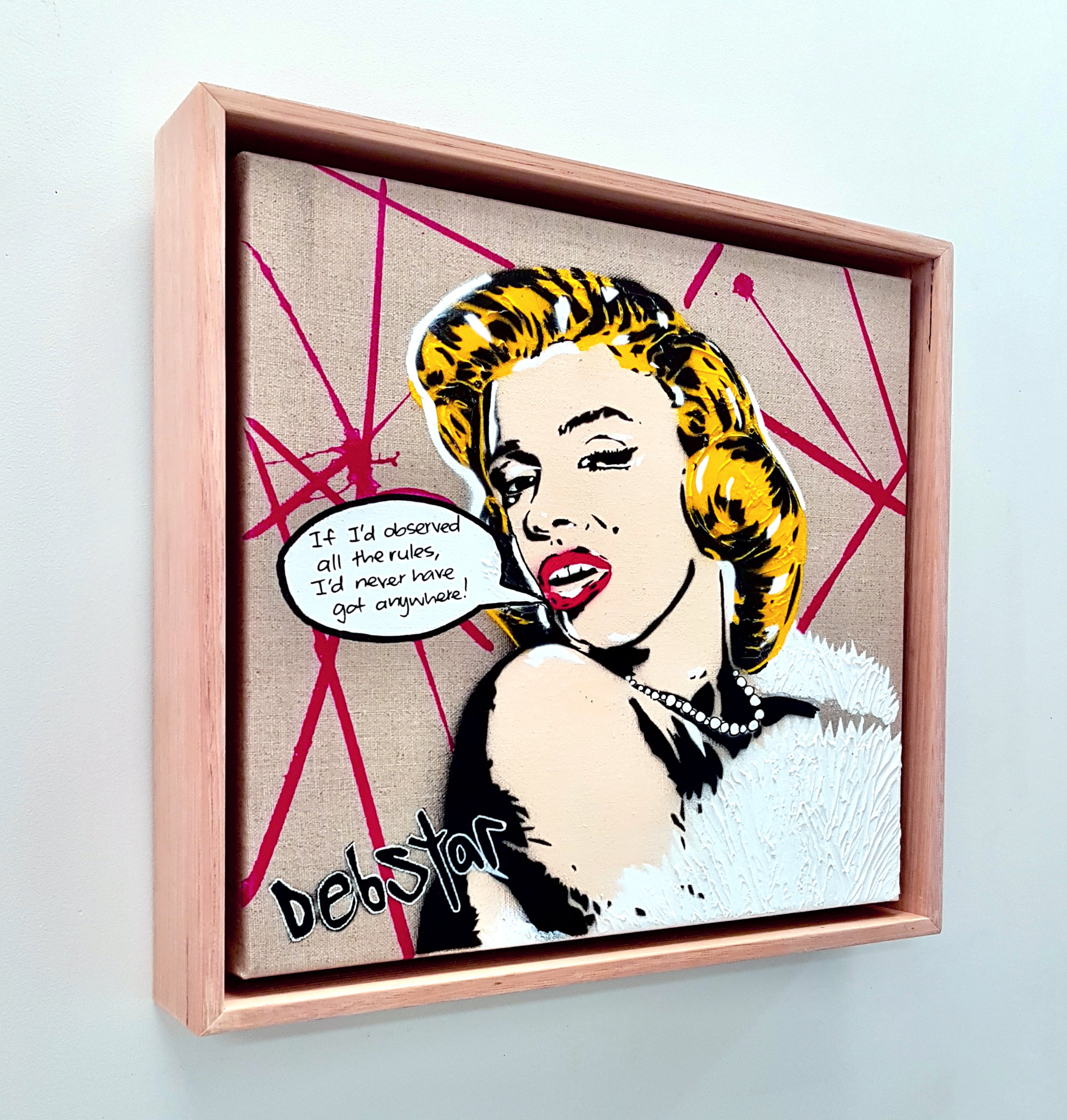 Marilyn Monroe Life Tips 2 Pop Art Deborah Lang Art Urban Canvas 3