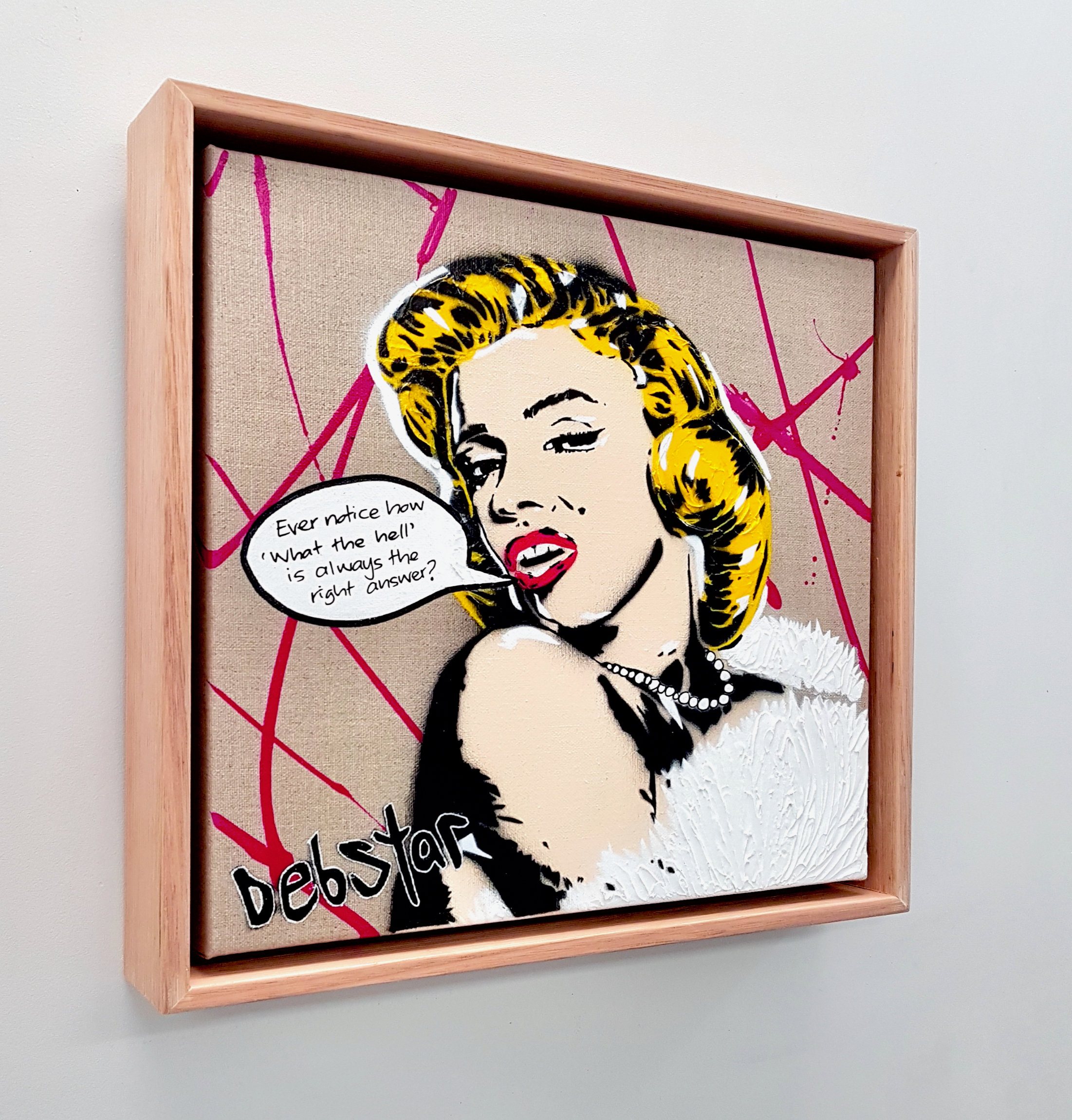 Marilyn Monroe Life Tips 3 Pop Art Deborah Lang Art Urban Canvas 3