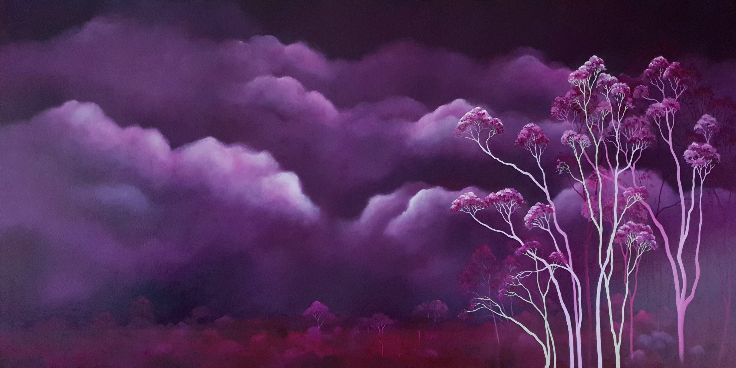Amethyst Nights, Lucinda Leveille Art